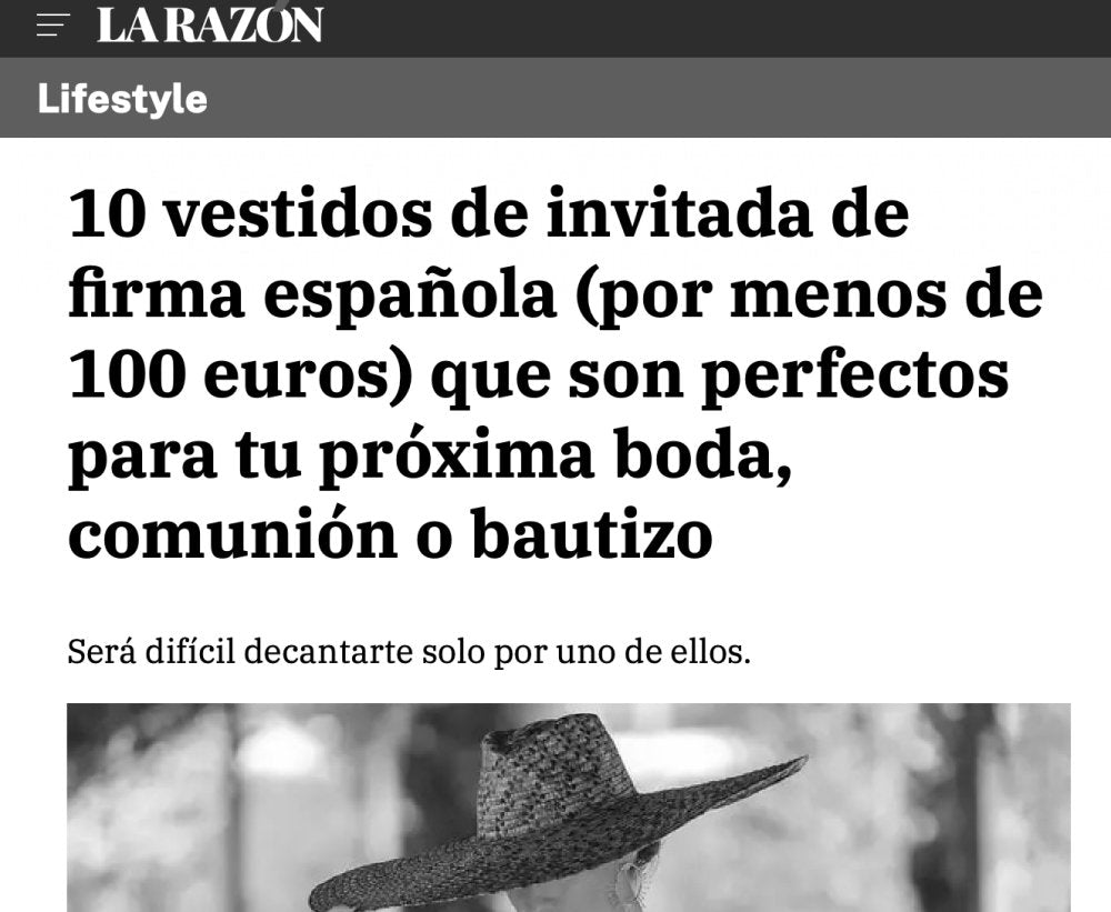 10 vestidos de invitada de firma española (por menos de 100 euros) que son perfectos para tu próxima boda, comunión o bautizo - Bruna