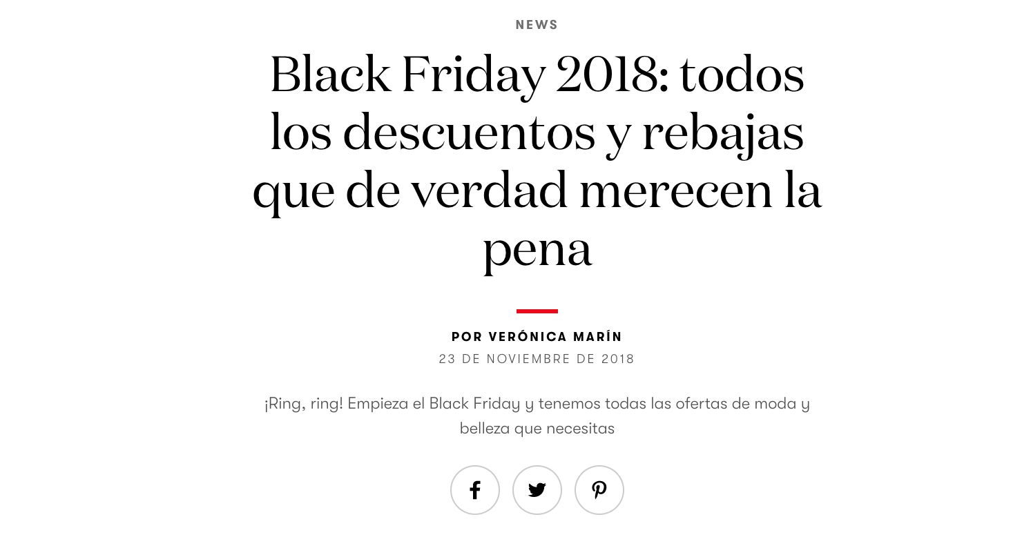 Black Friday 2018: descuentos y rebajas que merecen la pena - Bruna