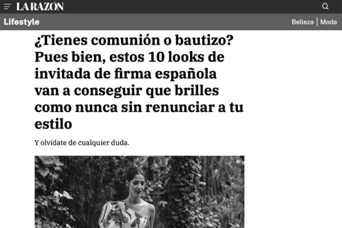 ¿Tienes comunión o bautizo? Pues bien, estos 10 looks de invitada de firma española van a conseguir que brilles como nunca sin renunciar a tu estilo - Bruna