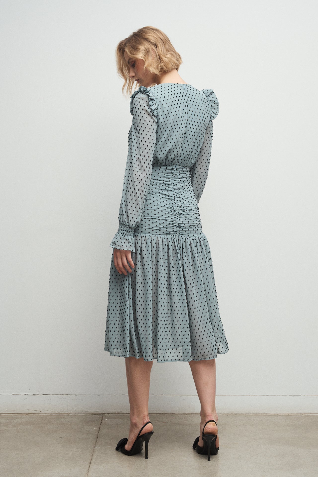 Robe Casilda Plumeti Bleue · Lady B ·