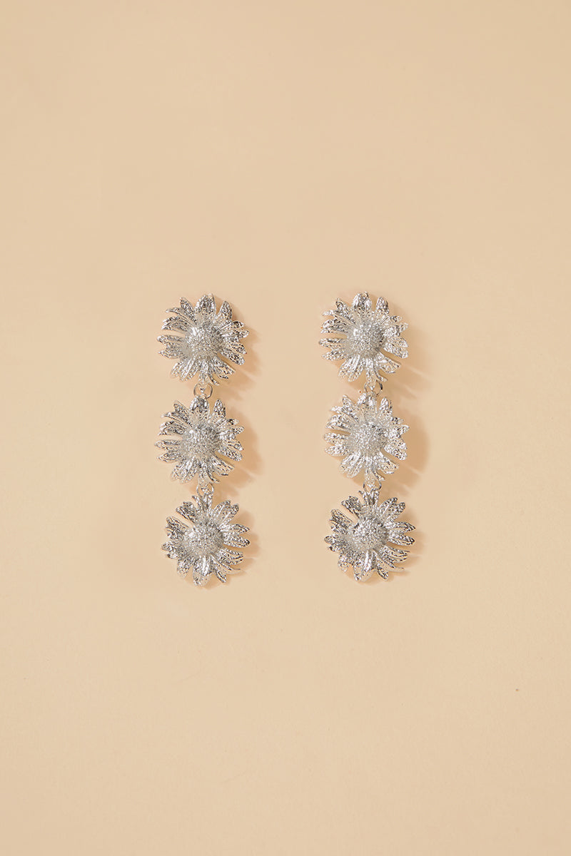 Pendientes Sunflower Silver · Madame ·