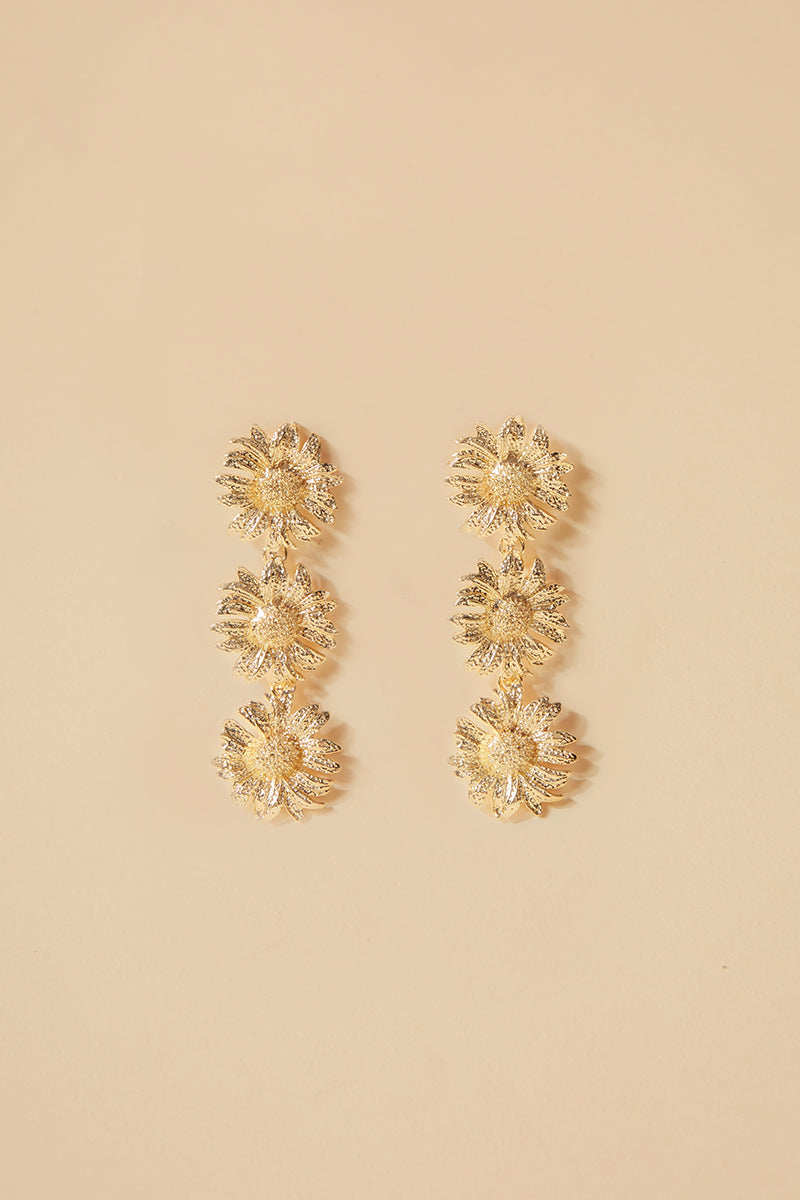 Pendientes Sunflower Gold · Madame ·