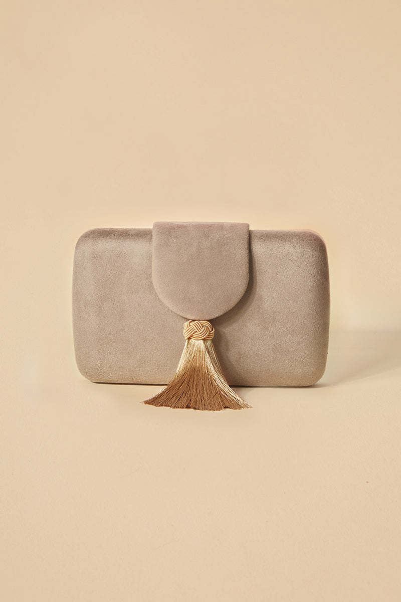Clutch Clotilde Taupe · Madame ·