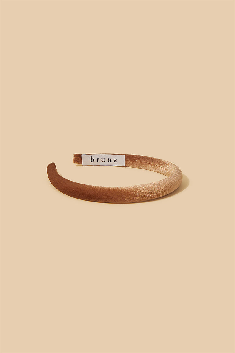 Diadema Terciopelo Marrón Toffee · Le Marais ·