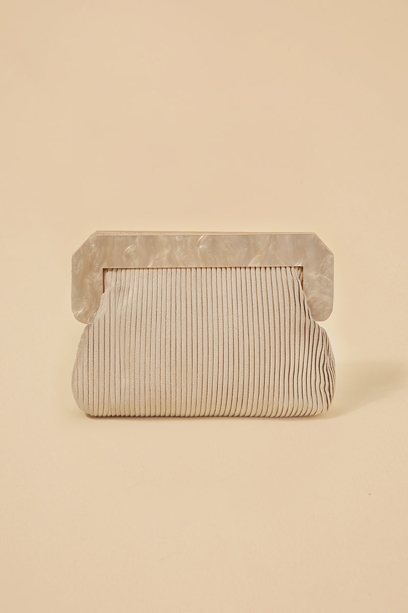 Virginie Beige Clutch · Rêverie ·