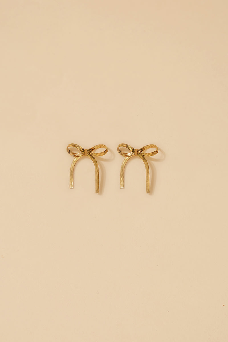 Bow Gold Earrings · Allure ·