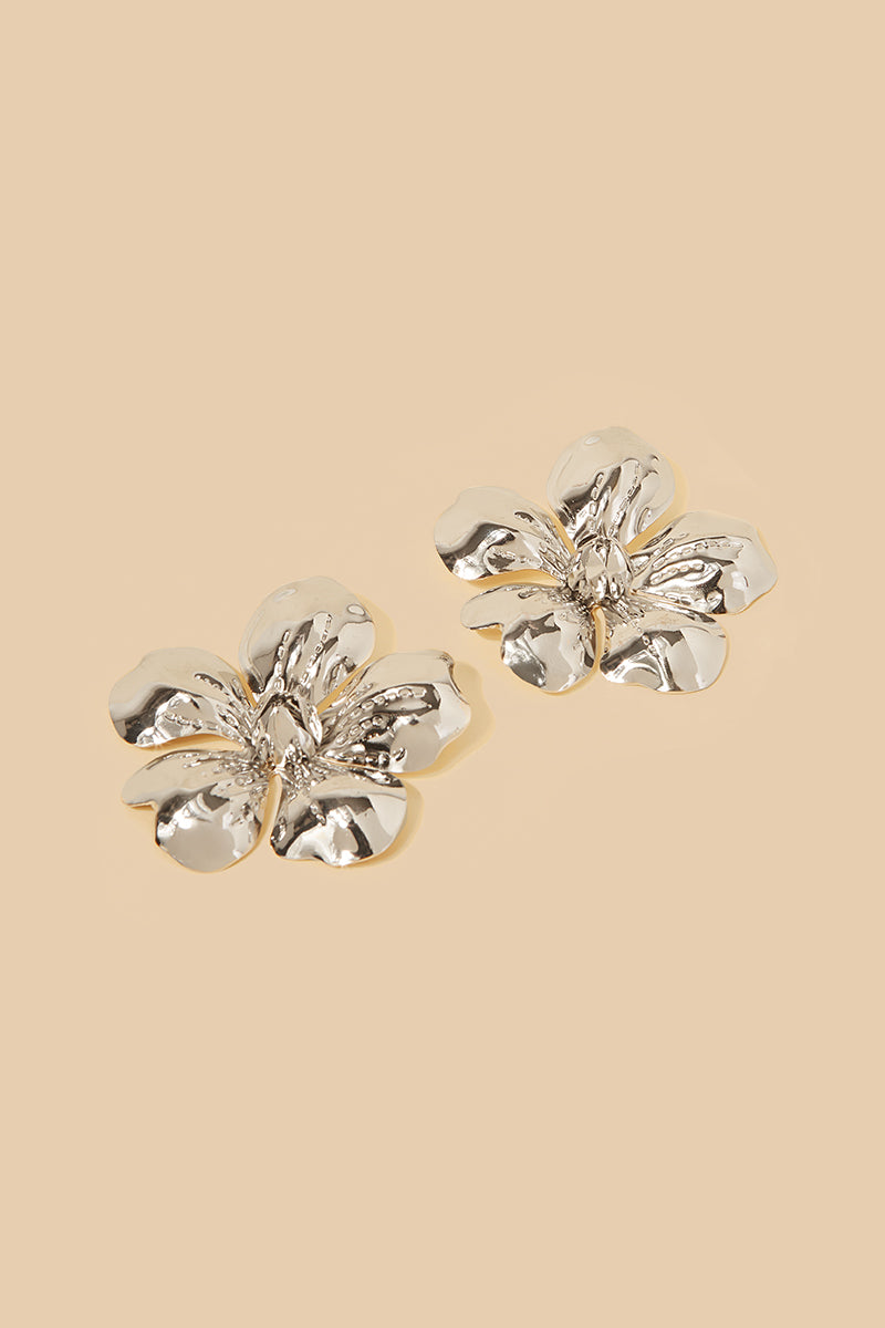 Pendientes Flor Plata · Allegra ·