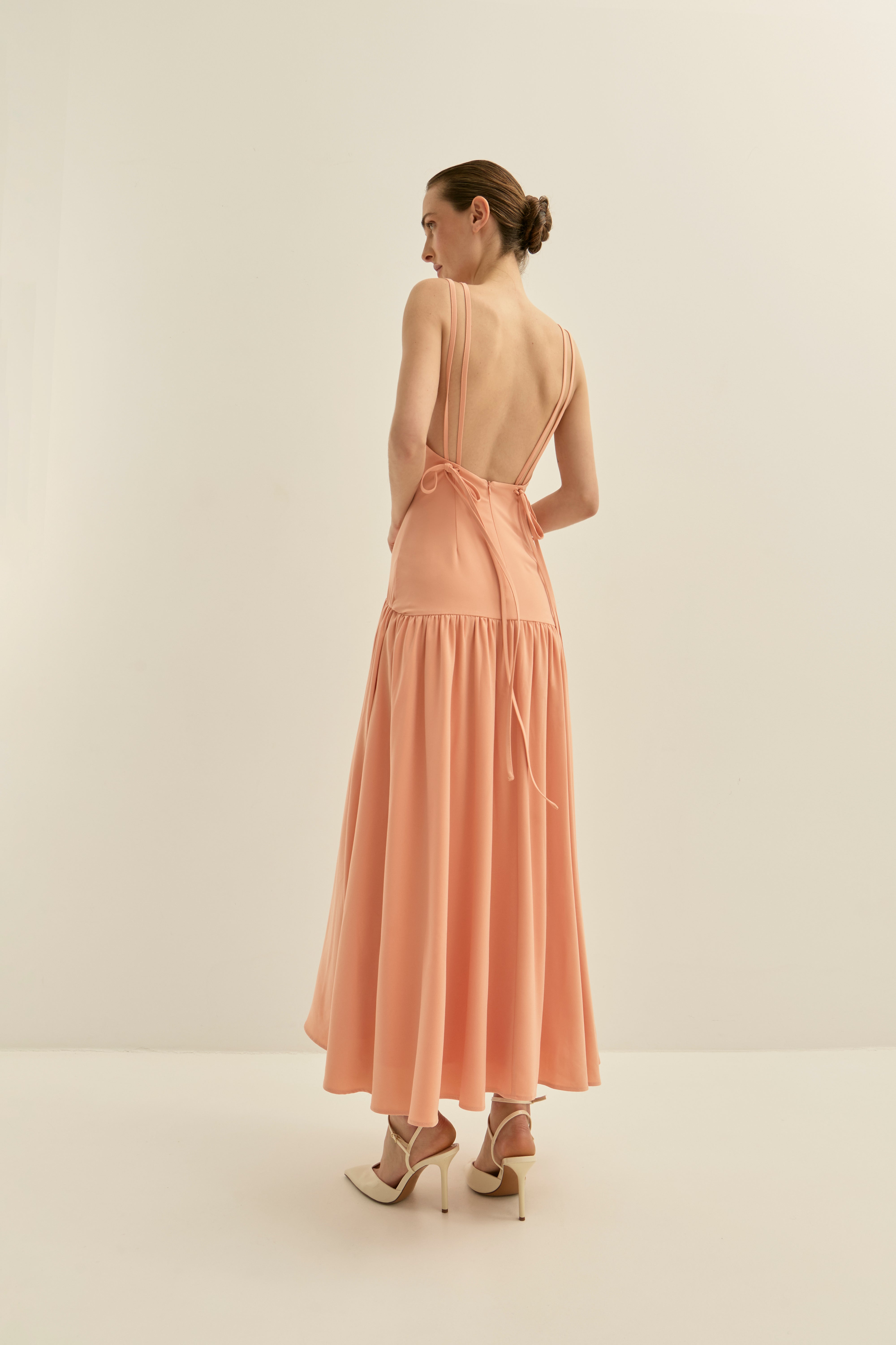 Vestido Mica Apricot · Allegra ·