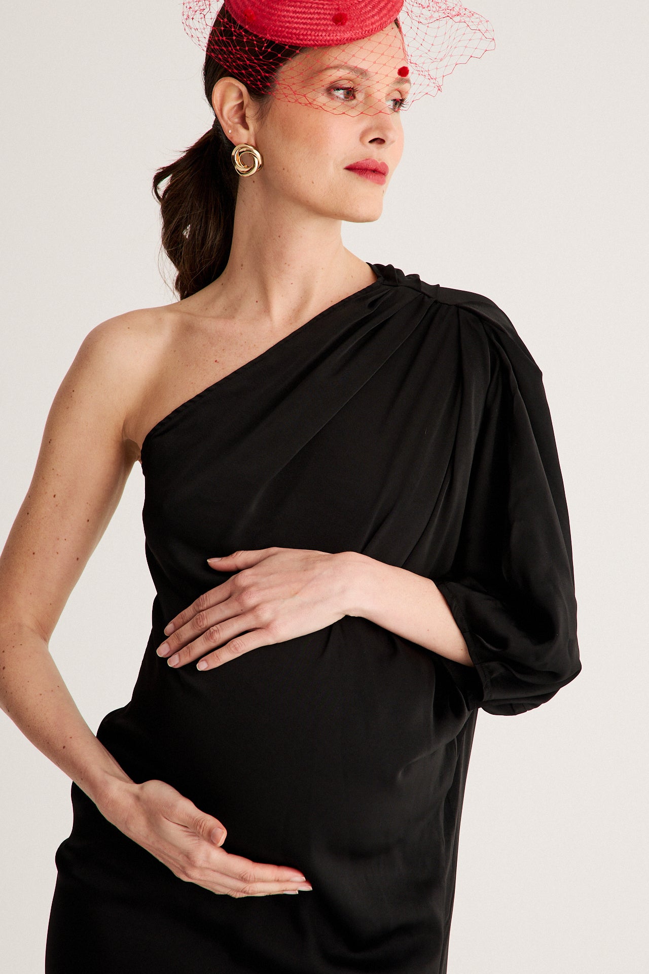 Mindy Noir Midi Dress · Madame ·