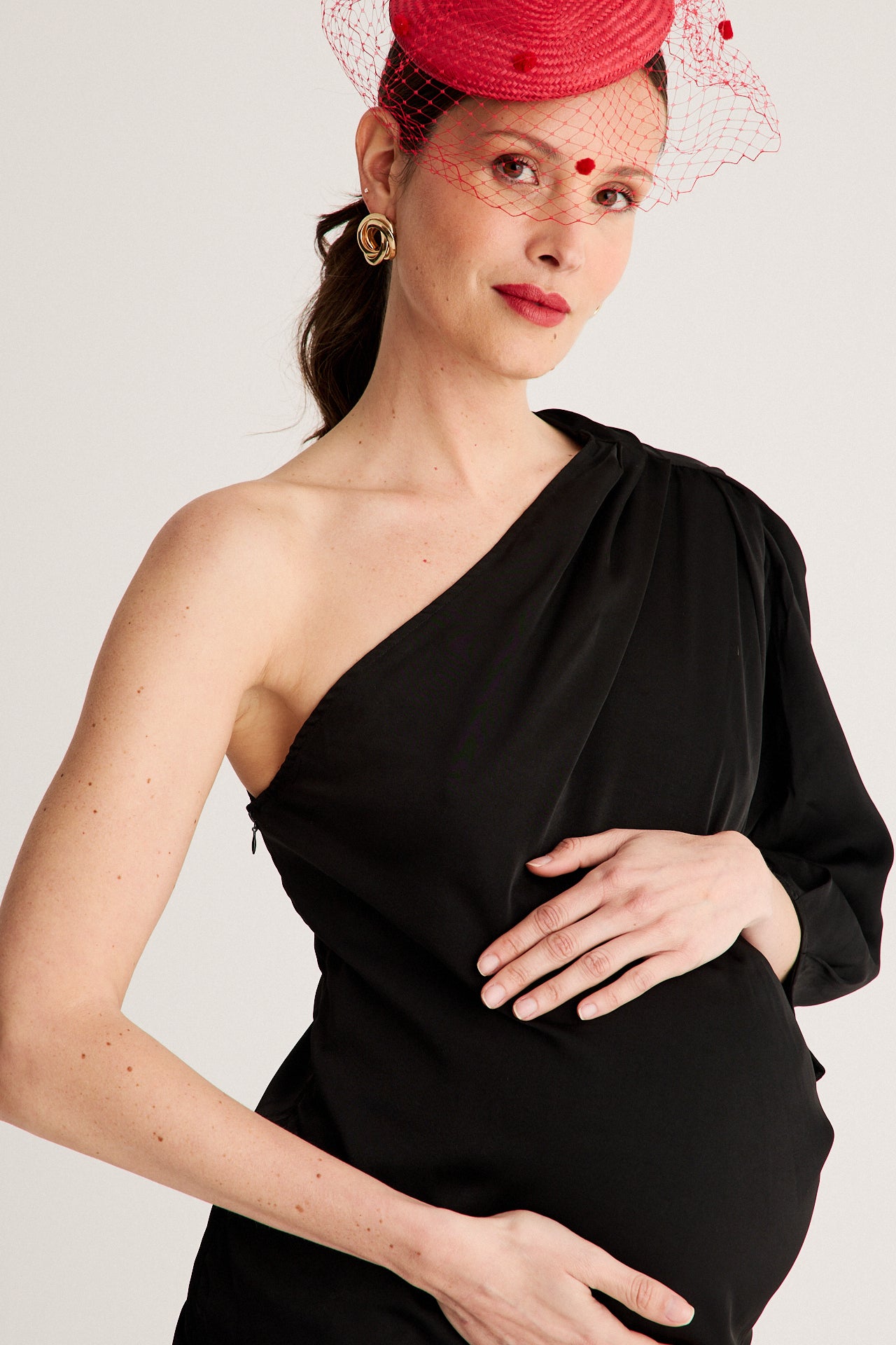 Mindy Noir Midi Dress · Madame ·