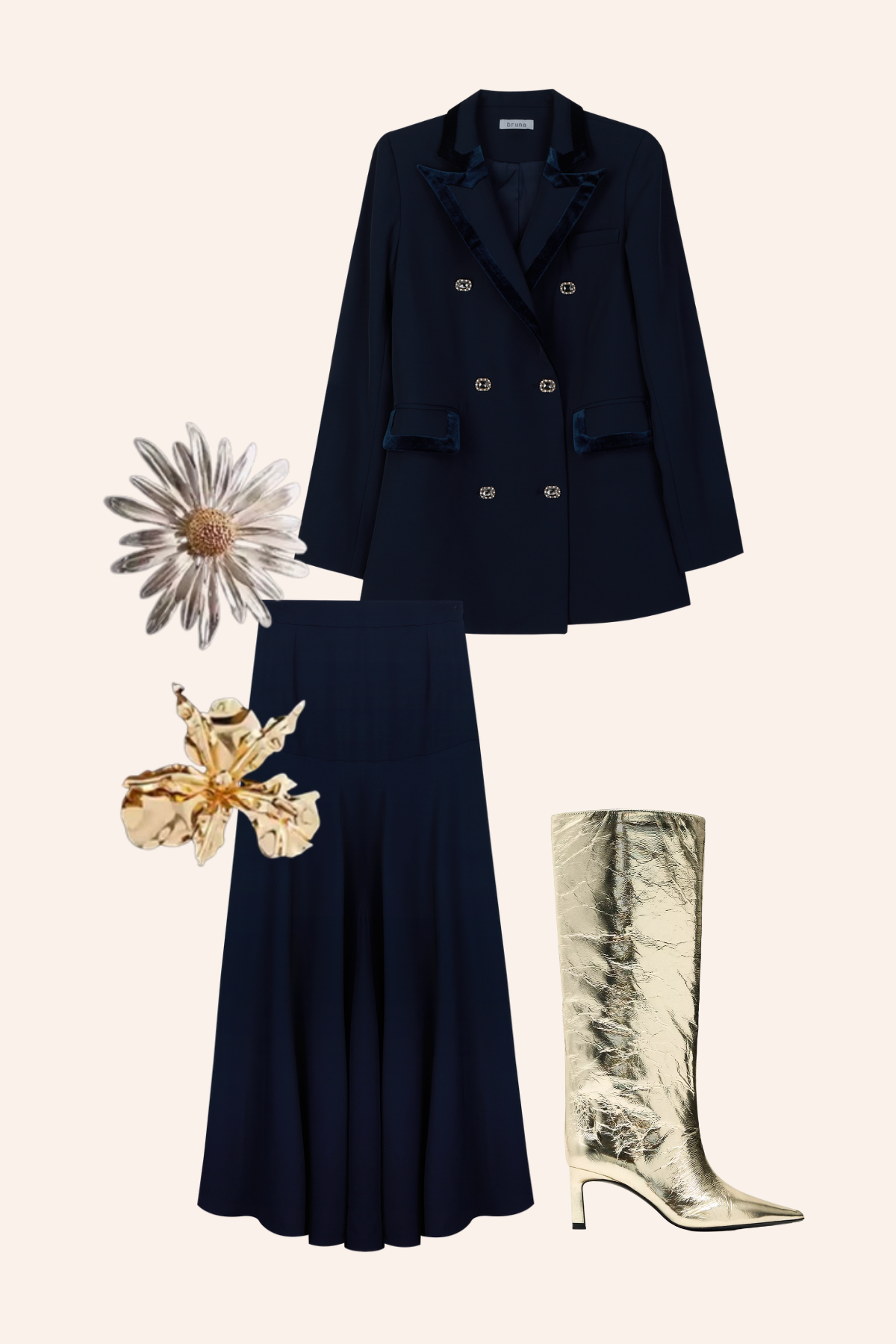 Chaqueta Severine Navy · Le Marais ·