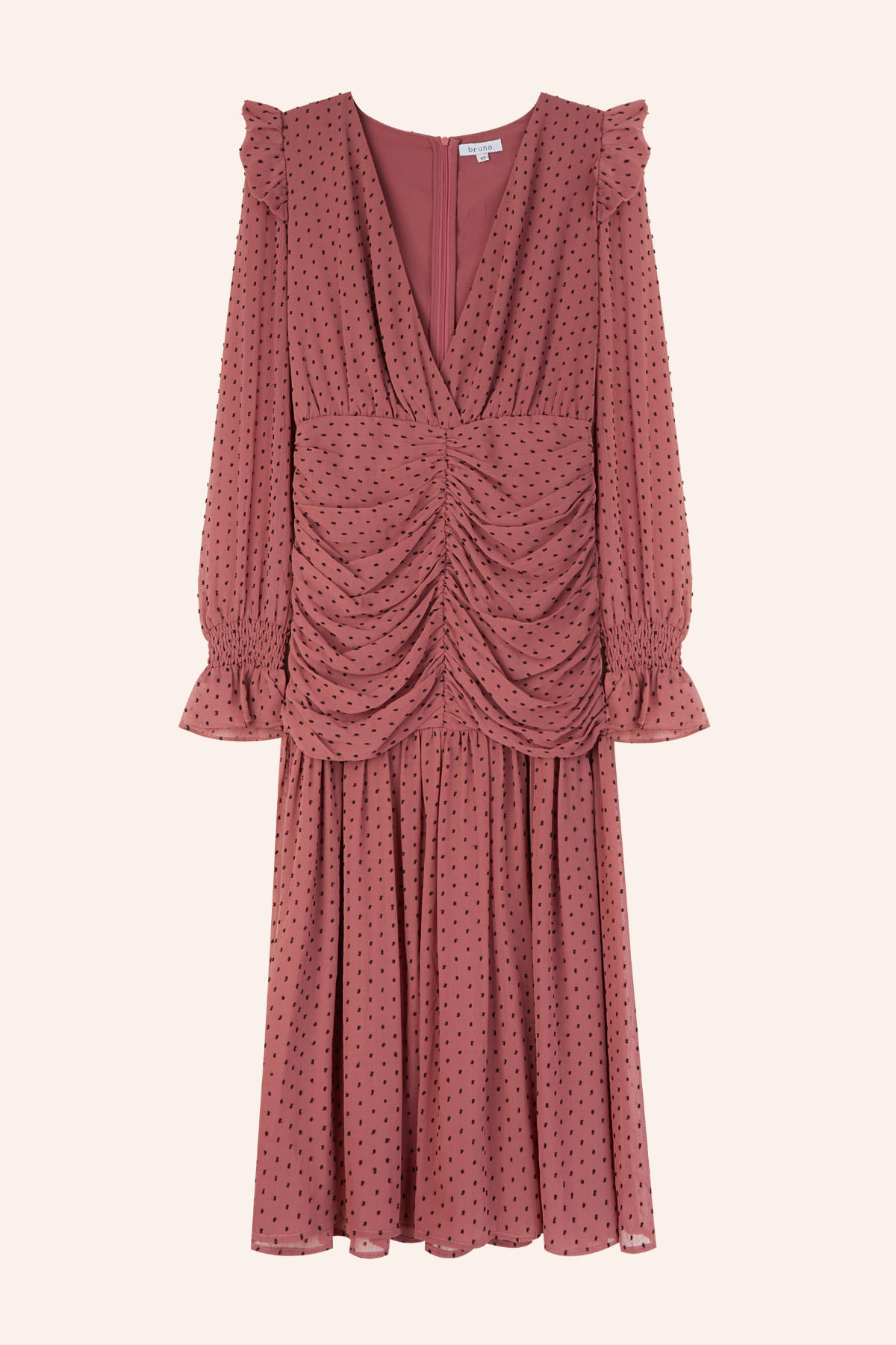 Vestido Casilda Plumeti Rosa Lipstick · Lady B ·