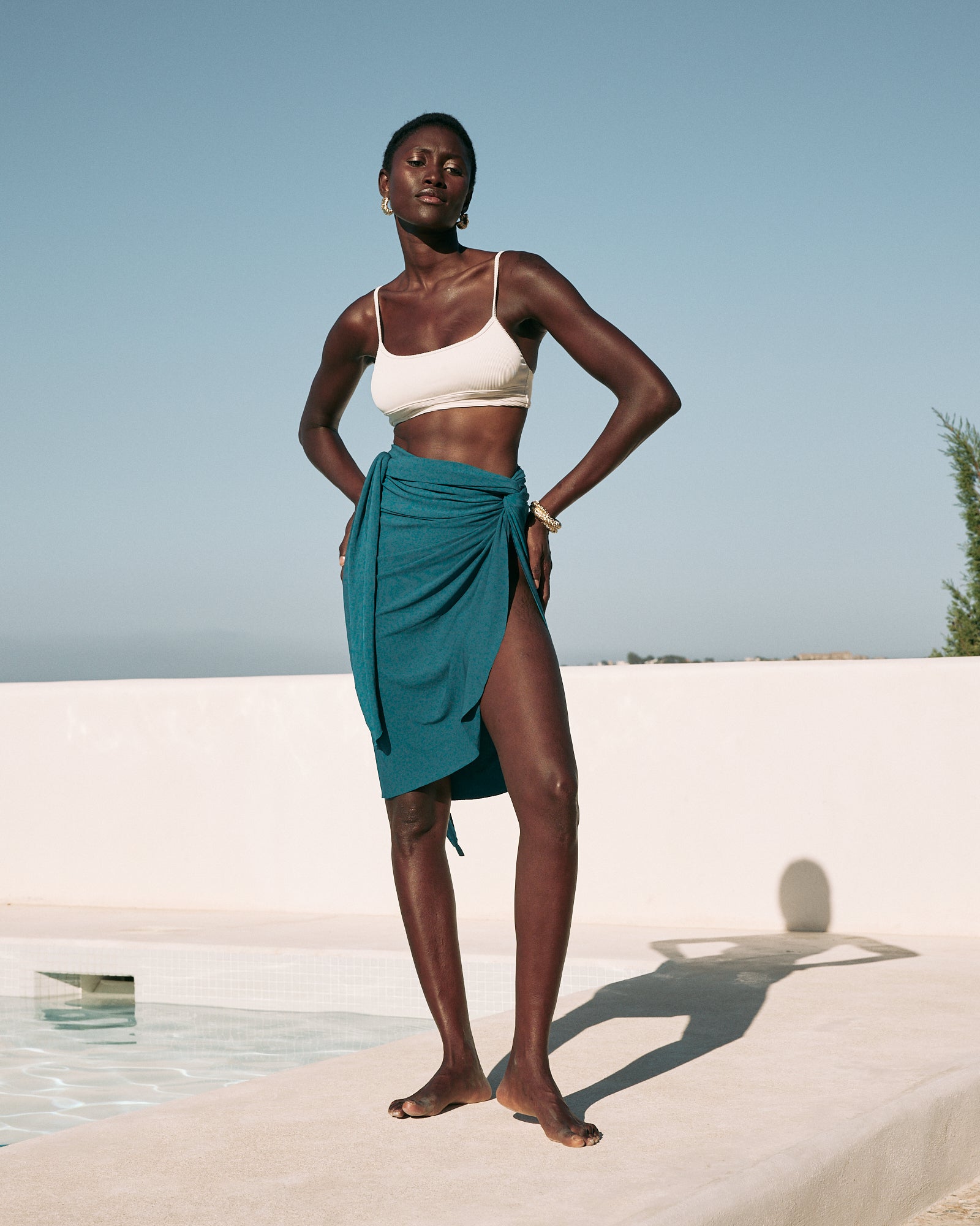 Pareo Teal · Playa · - Bruna