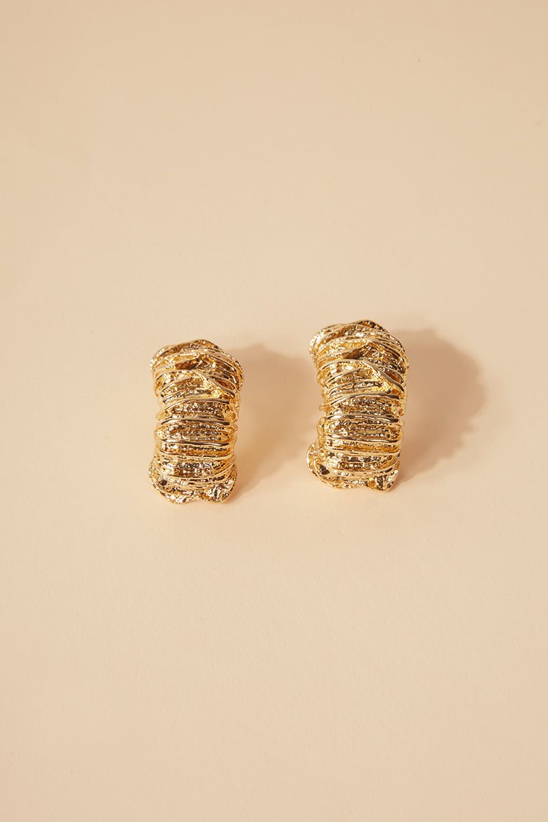 Pendientes Ruched · Playa · - Bruna