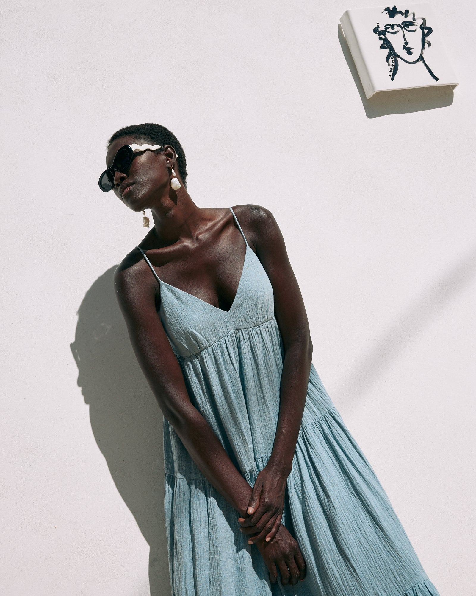 Vestido Faro Azul · Playa · - Bruna