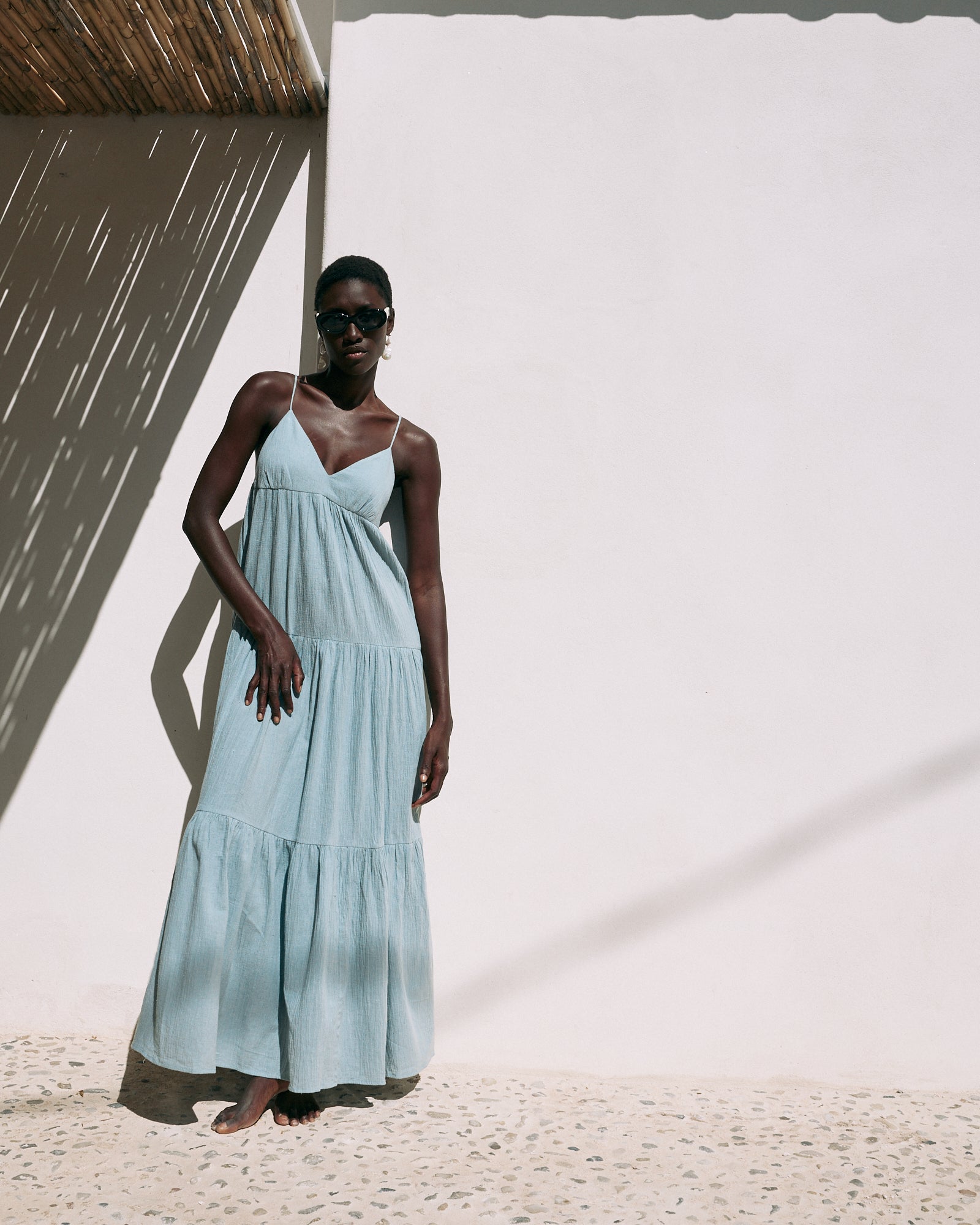 Vestido Faro Azul · Playa · - Bruna
