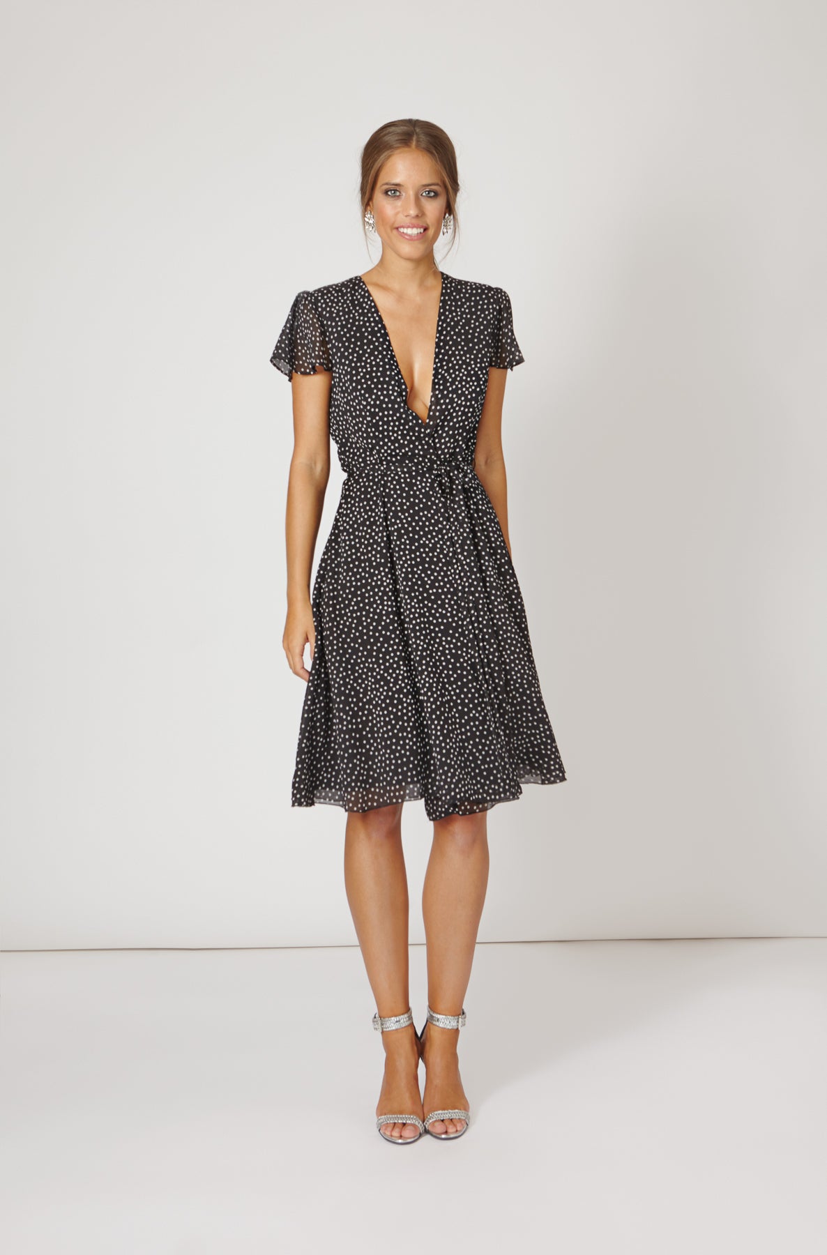 Vestido Nana Lunares Negro/Blanco SS19 - brunacoleccion bruna invitadaperfecta invitadaboda invitadabruna boda guest wedding