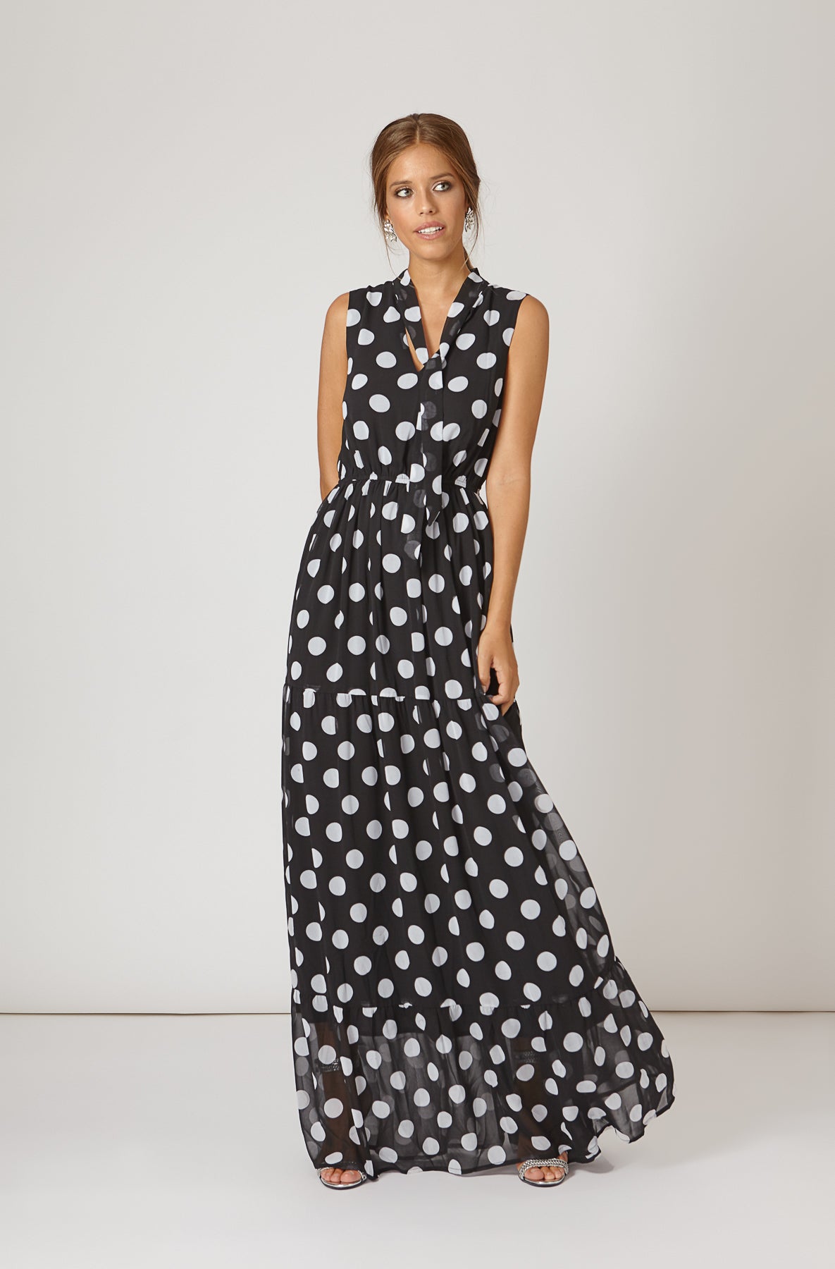 Vestido Lola Lunares XL N/B SS19 - brunacoleccion bruna invitadaperfecta invitadaboda invitadabruna boda guest wedding