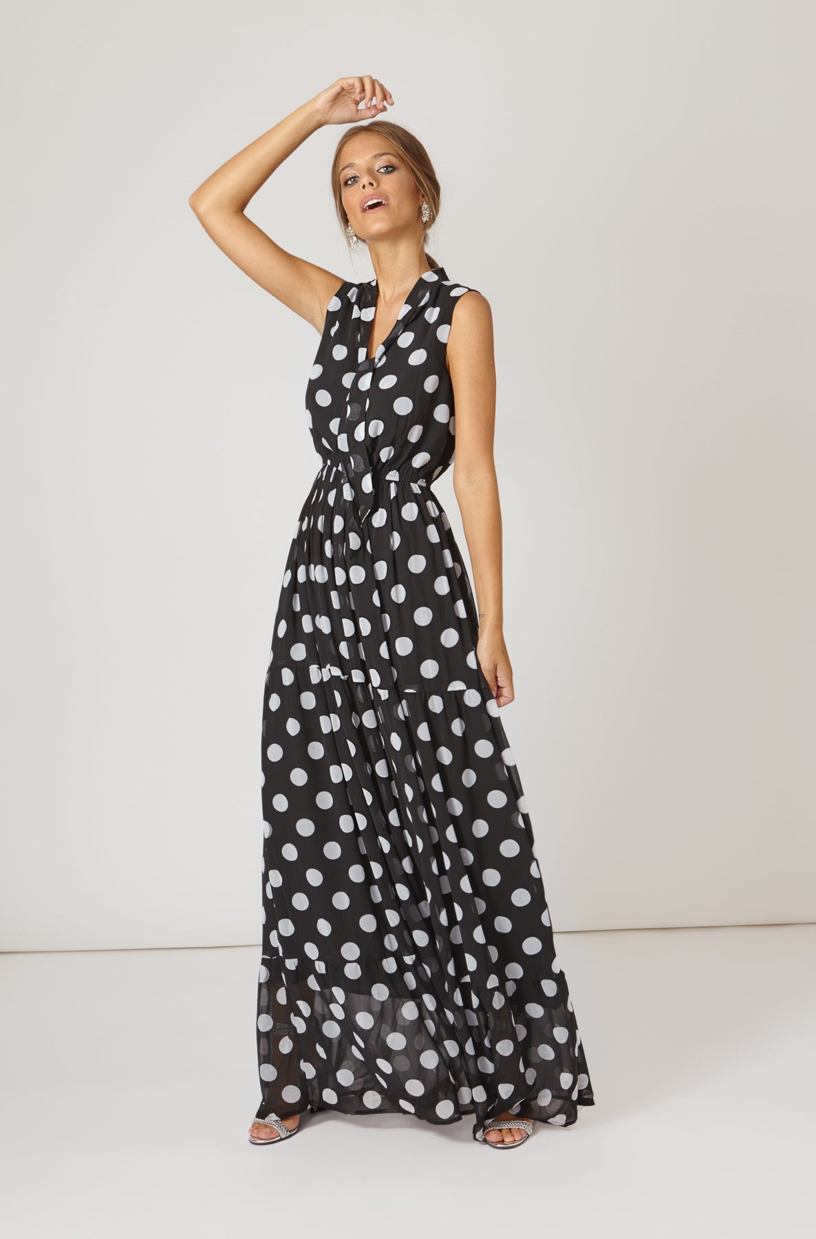 Vestido Lola Lunares XL N/B SS19 - brunacoleccion bruna invitadaperfecta invitadaboda invitadabruna boda guest wedding