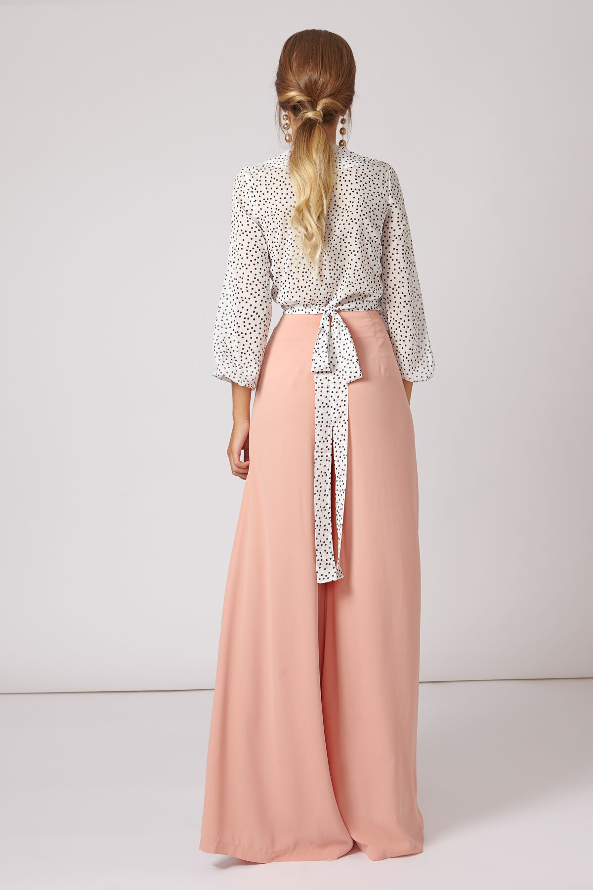Pantalon Mai Melocoton SS19 - brunacoleccion bruna invitadaperfecta invitadaboda invitadabruna boda guest wedding