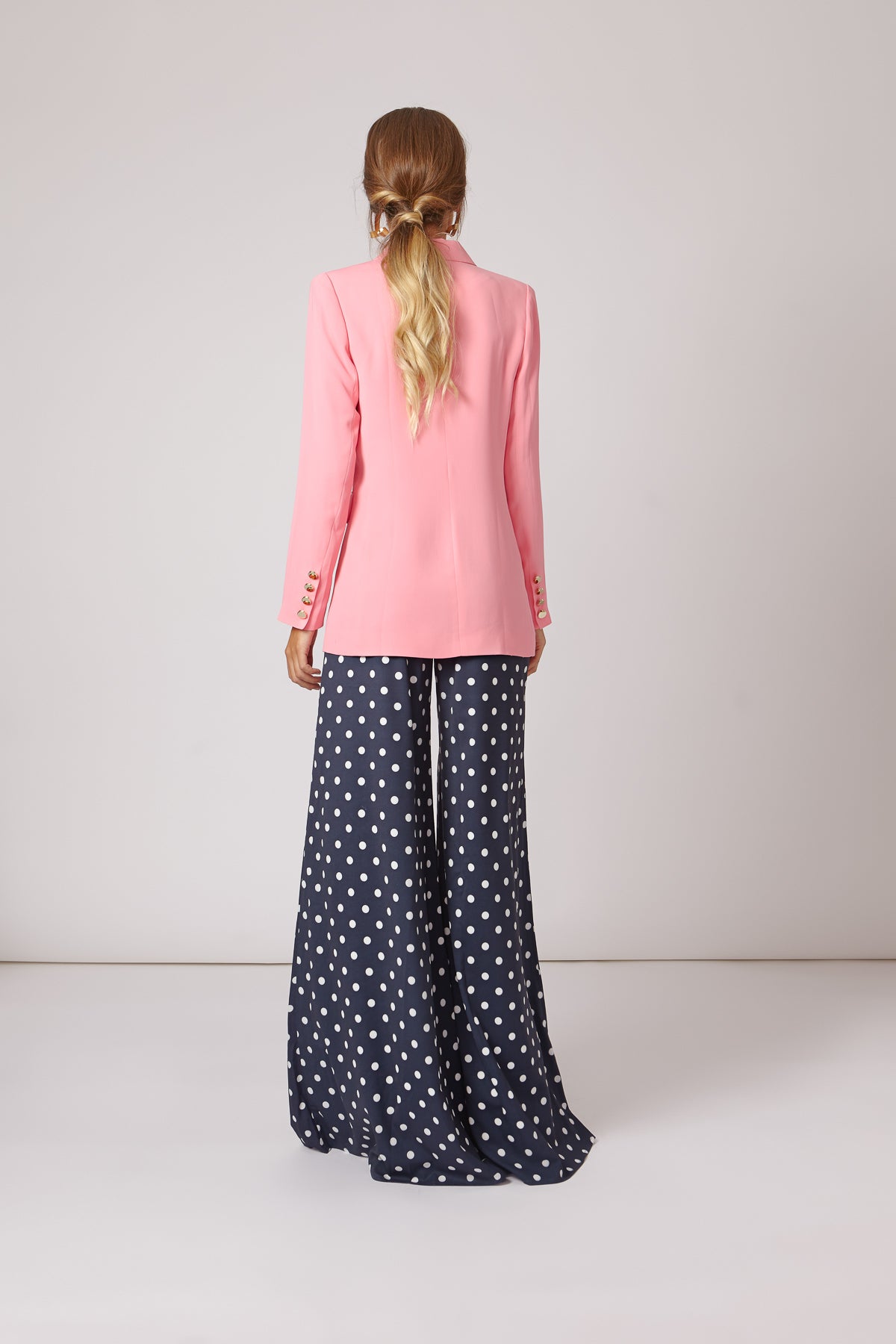 Pantalon Lyn Lunares Marino/B SS19 - brunacoleccion bruna invitadaperfecta invitadaboda invitadabruna boda guest wedding