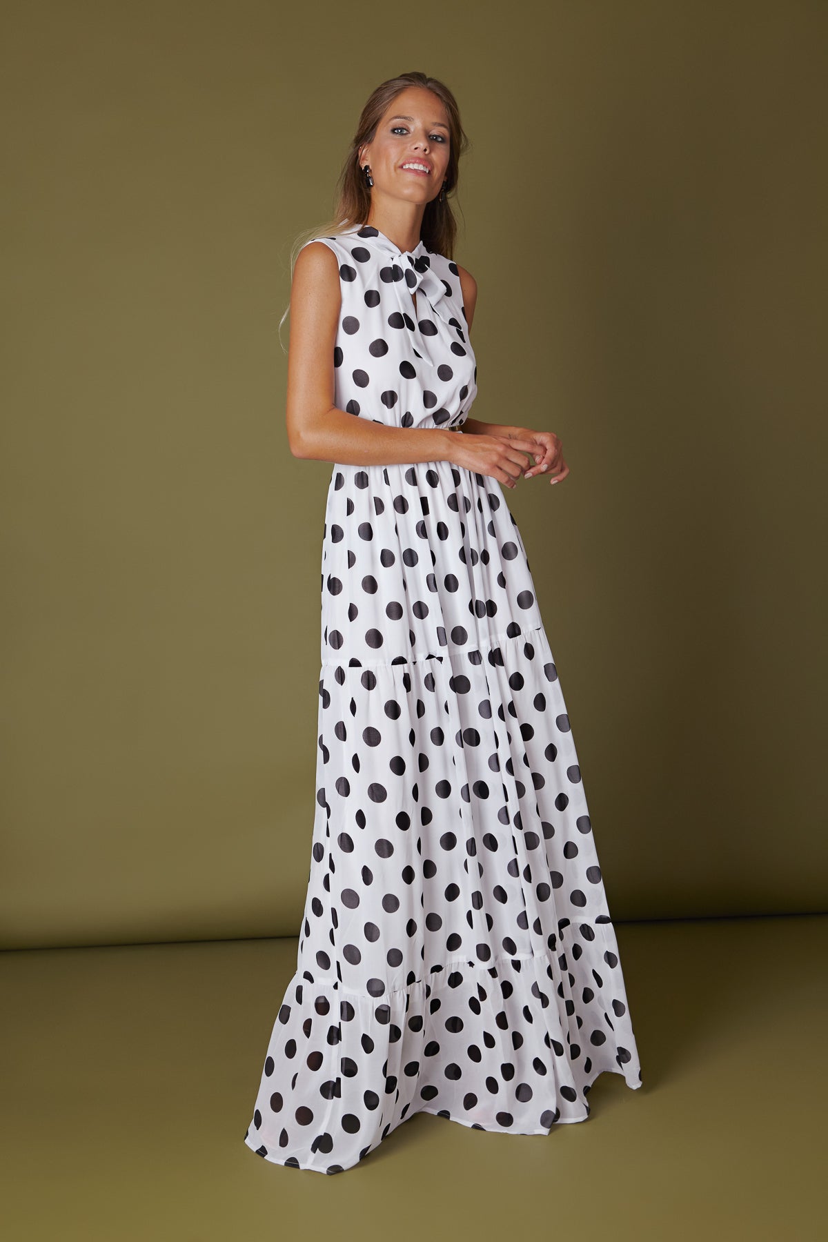 Vestido Lola Lunares XL B/N SS19 - brunacoleccion bruna invitadaperfecta invitadaboda invitadabruna boda guest wedding