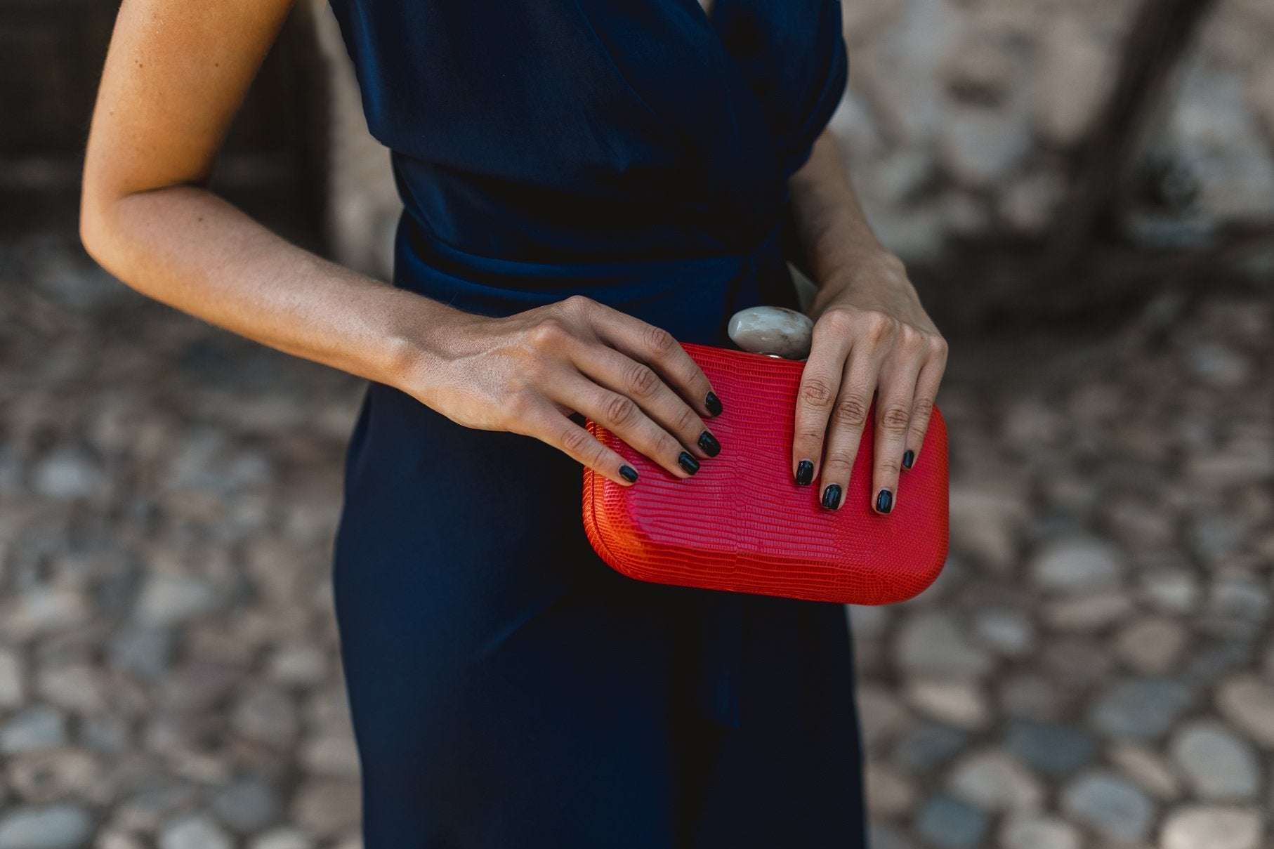 Clutch Hueso Snake Coral · Ipanema · - Bruna