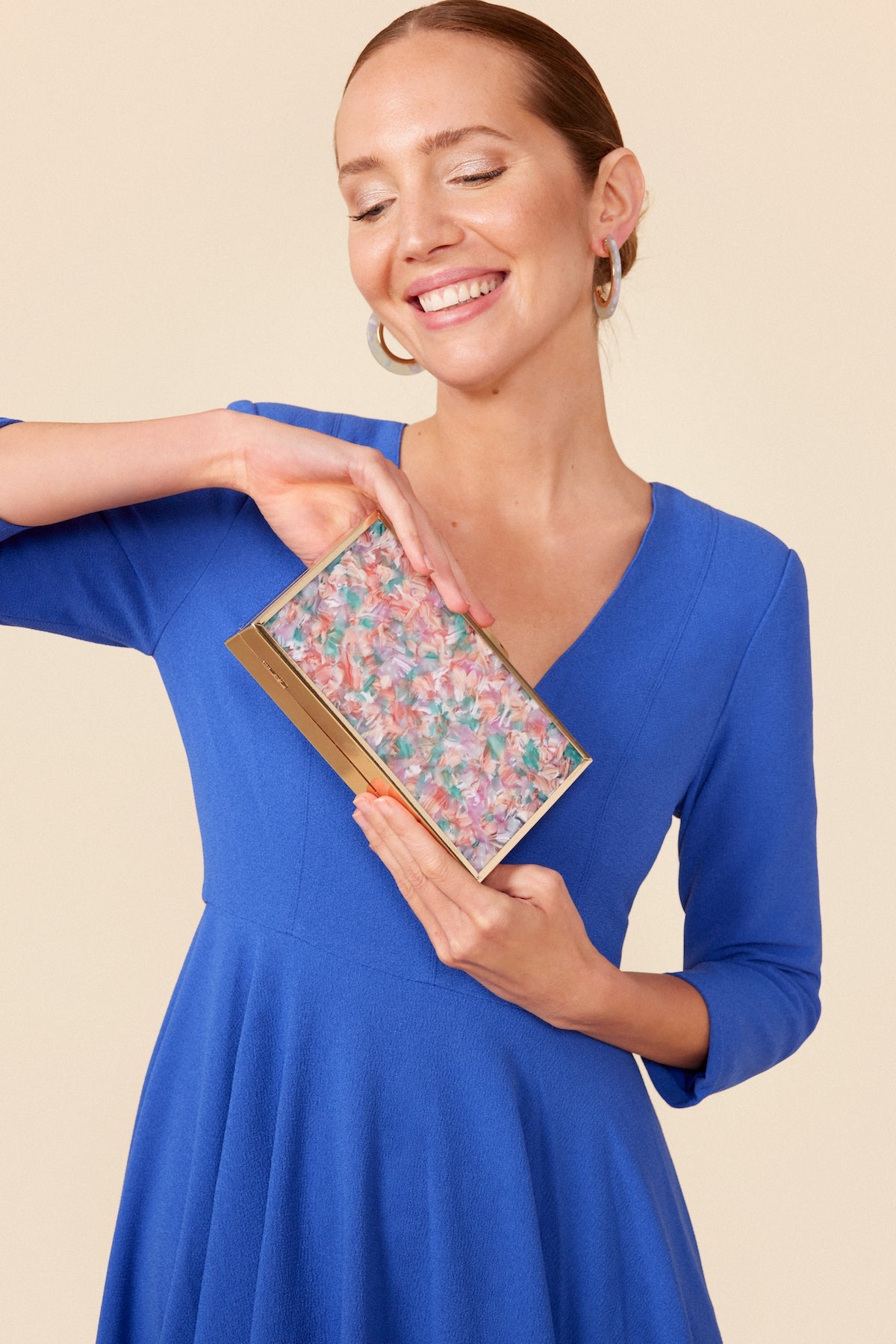 Clutch Lia Pink · Hamptons · - Bruna