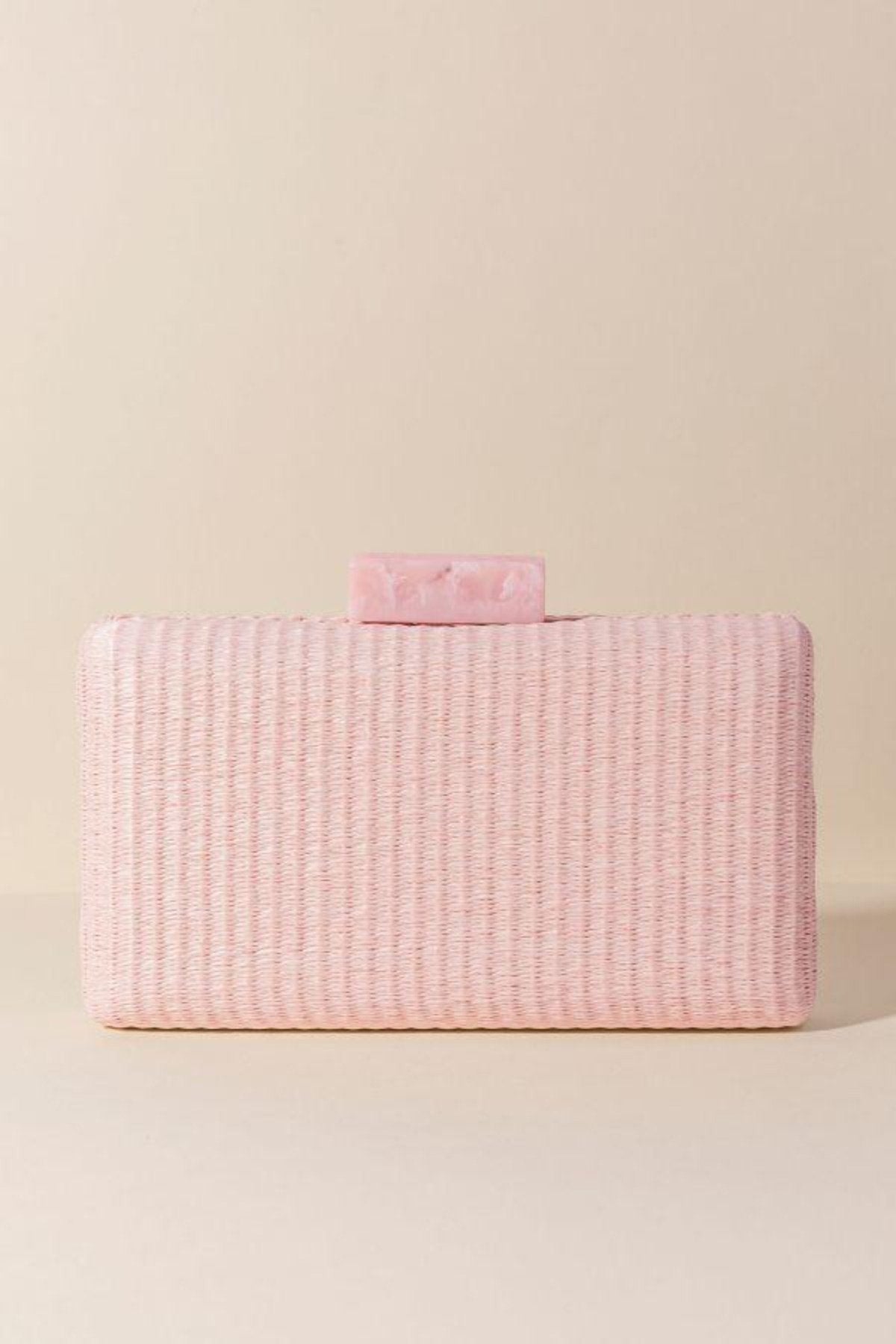 Clutch Rafia Candy Rosa · Rivera · - Bruna