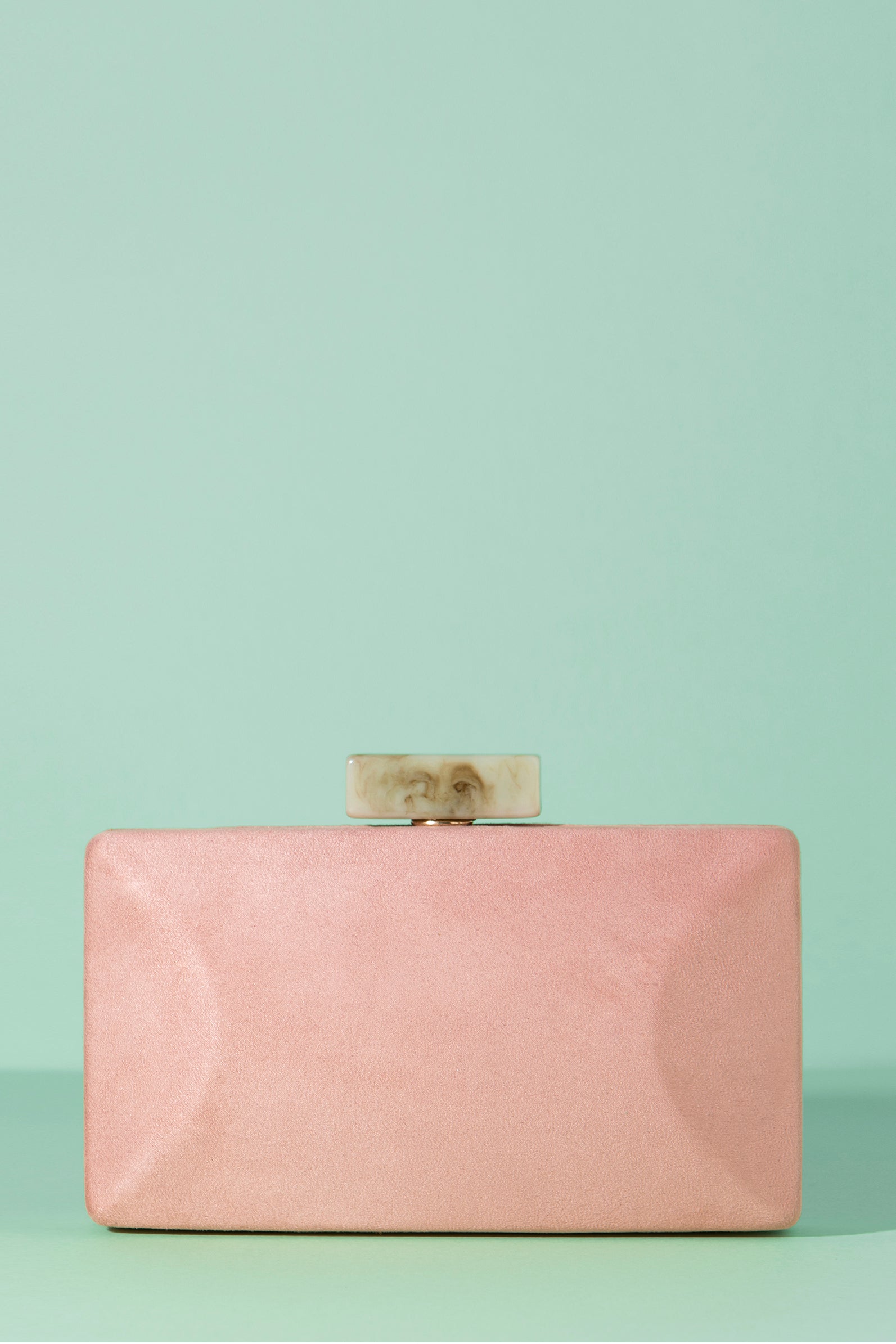 Clutch Box Hueso Kina Rosa Suede Spring20 - brunacoleccion bruna invitadaperfecta invitadaboda invitadabruna boda guest wedding