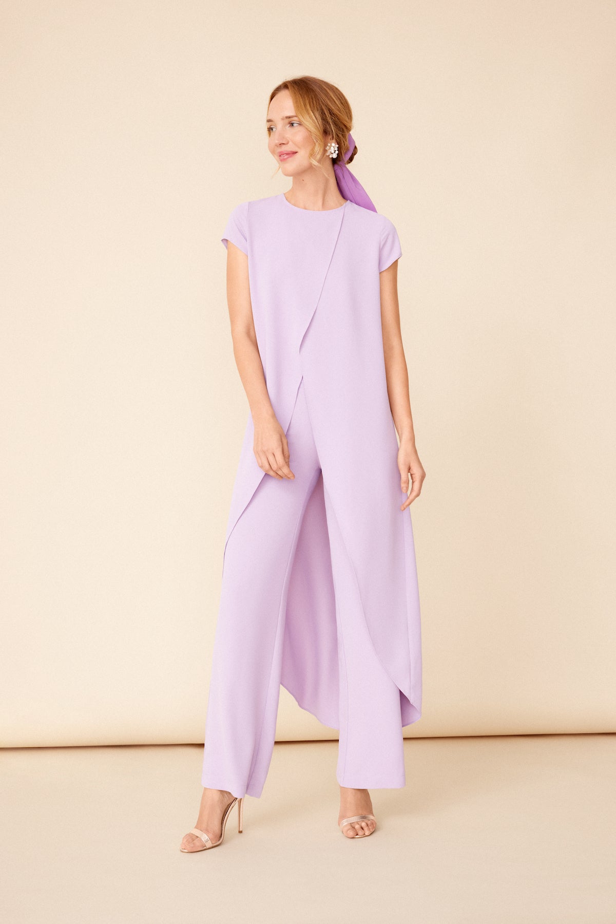 Conjunto Top Maca + Pantalon Lisa Lilac · Wisteria · - Bruna