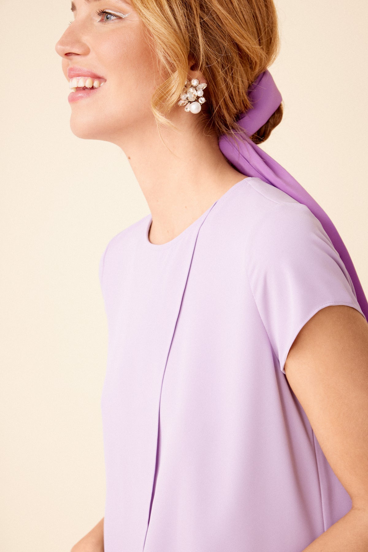 Conjunto Top Maca + Pantalon Lisa Lilac · Wisteria · - Bruna