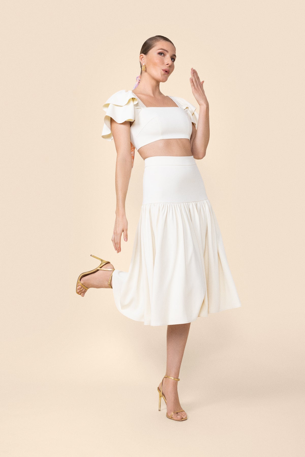 Falda Holly Cream · Le Jardin · - Bruna