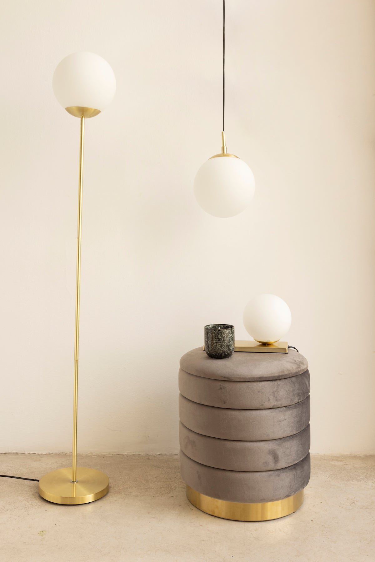 Lampara de pie Gatsby Dorada · Deco · - Bruna