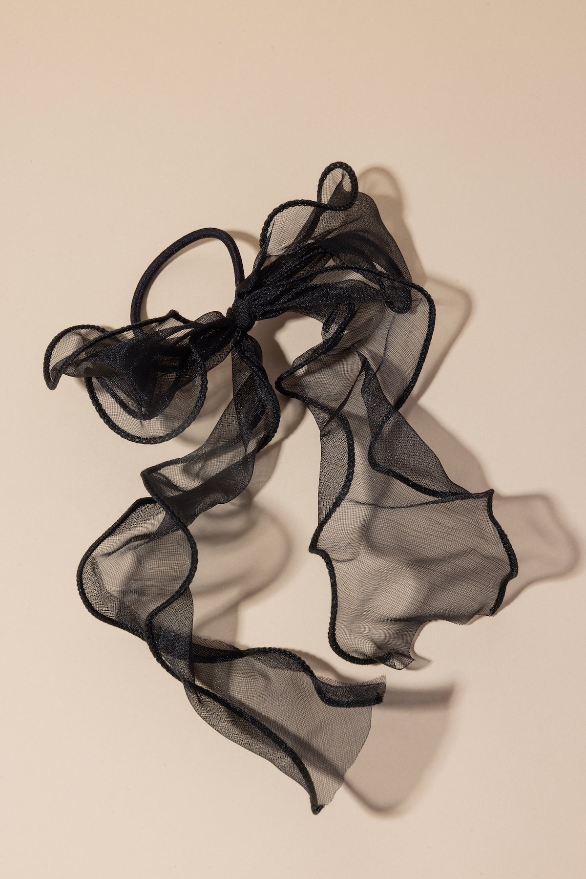 Lazo coletero Organza Negro · Muse · - Bruna