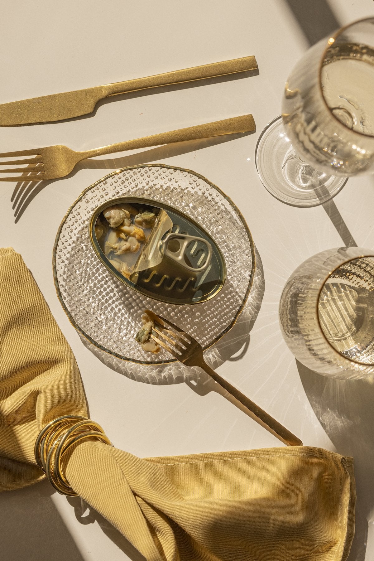 Pack de 24 piezas de cubiertos dorados Vintage · Deco · - Bruna