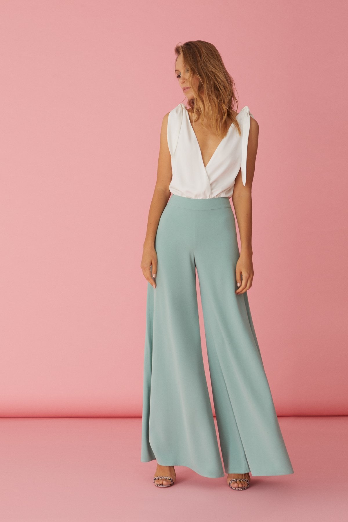Pantalon Lyn Verde · Pretty in Pink · - Bruna