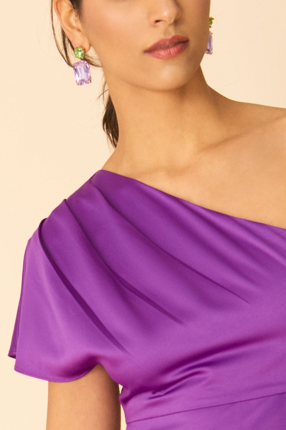 Pendientes Basic Lila y Verde · Ipanema · - Bruna