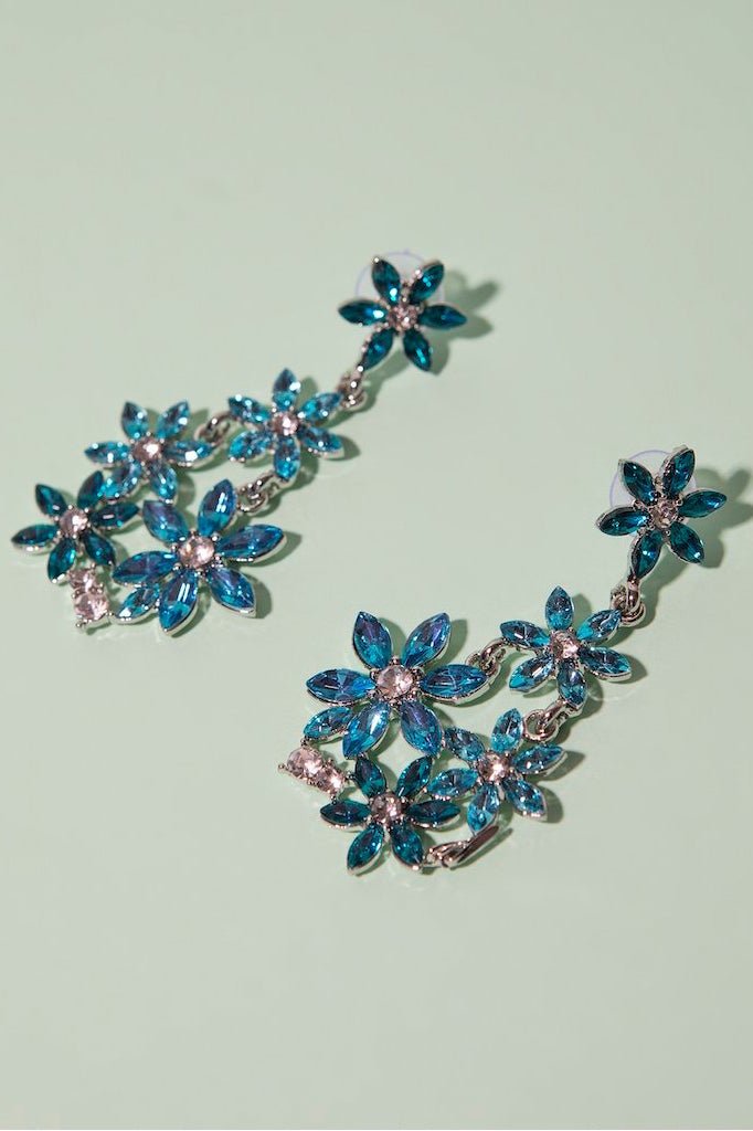 Pendientes Begonia Azul - Bruna