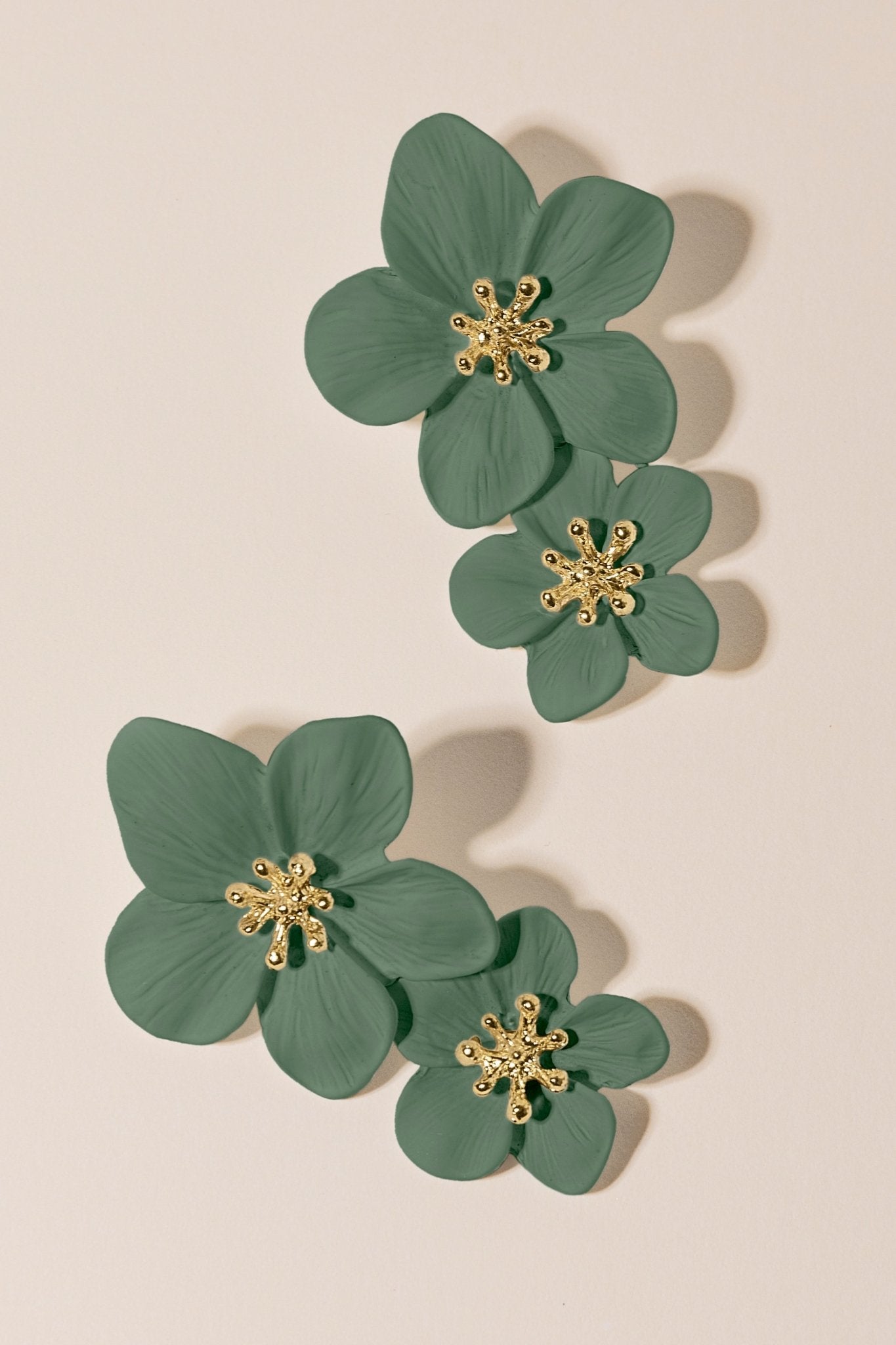 Pendientes Orchid Verde · Rivera · - Bruna
