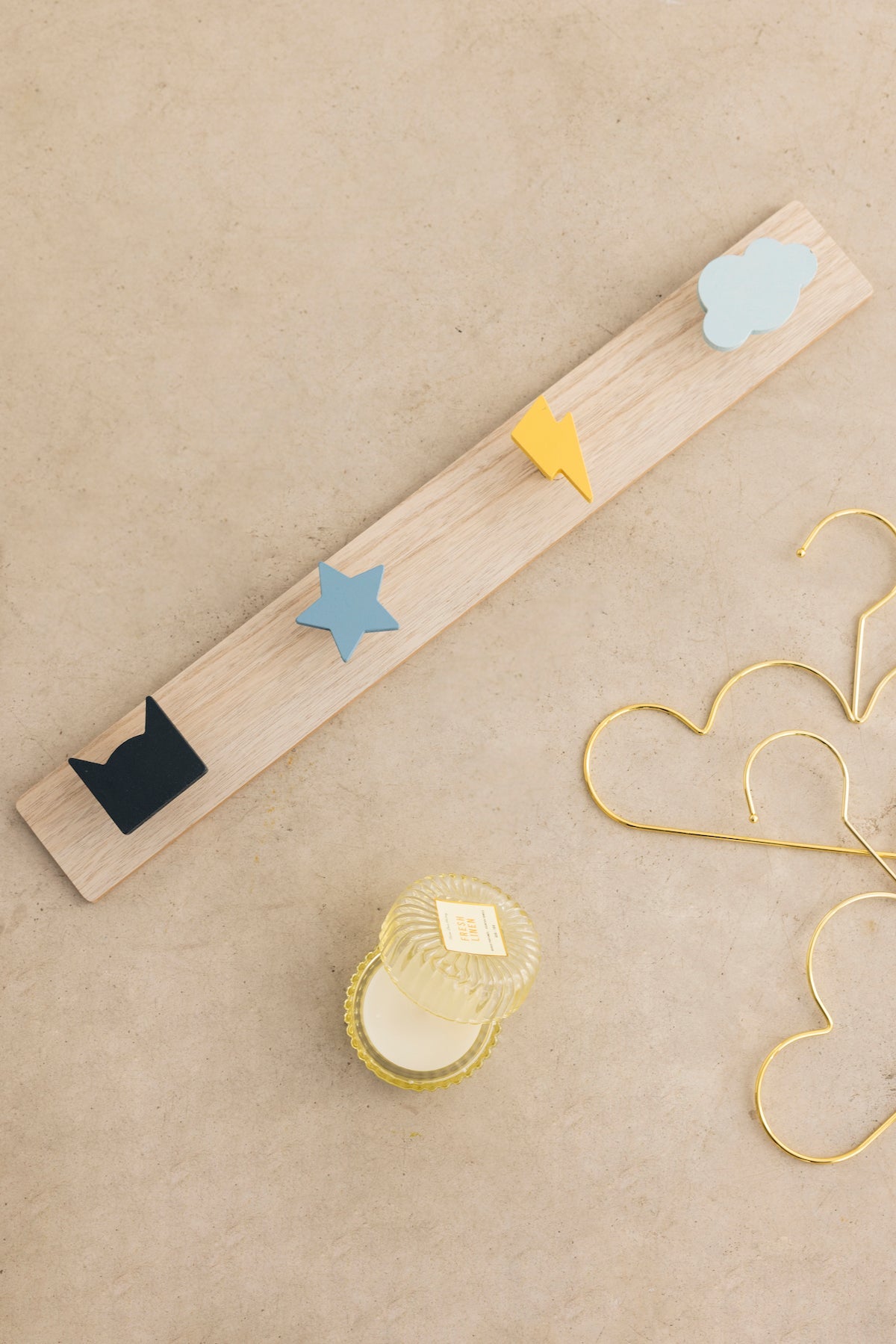 Percha Nube Gold (Set de 3) · Deco · - Bruna