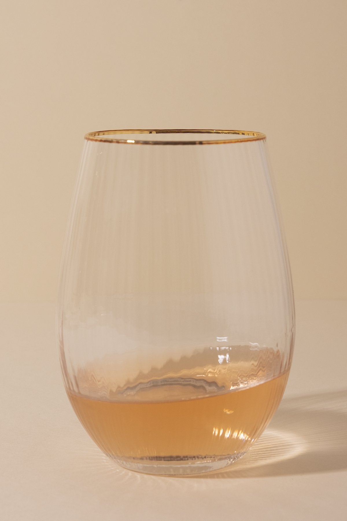 Set de 6 Vasos Nadine con filo dorado · Deco · - Bruna