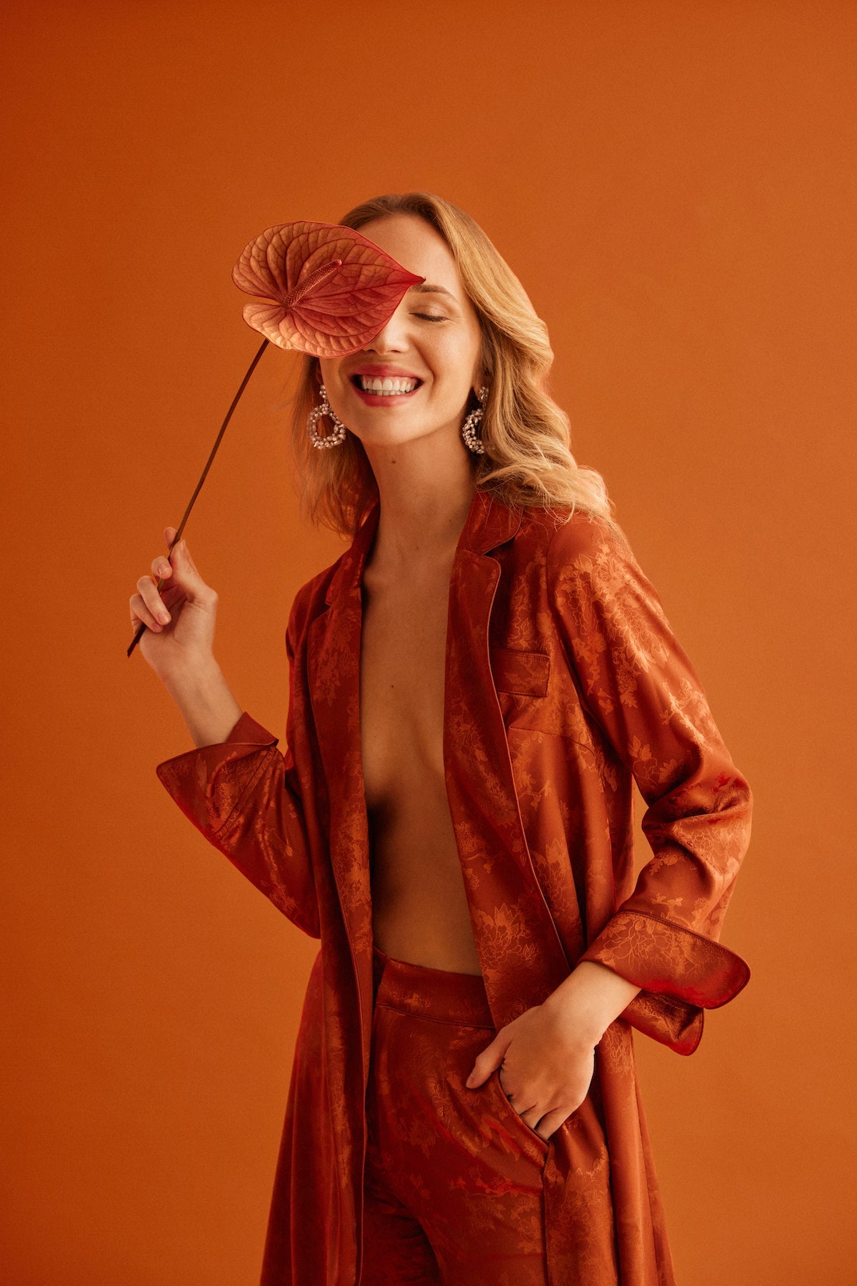 Traje Chaqueta Arissa + Pantalon Kumi Rust · Wisteria · - Bruna