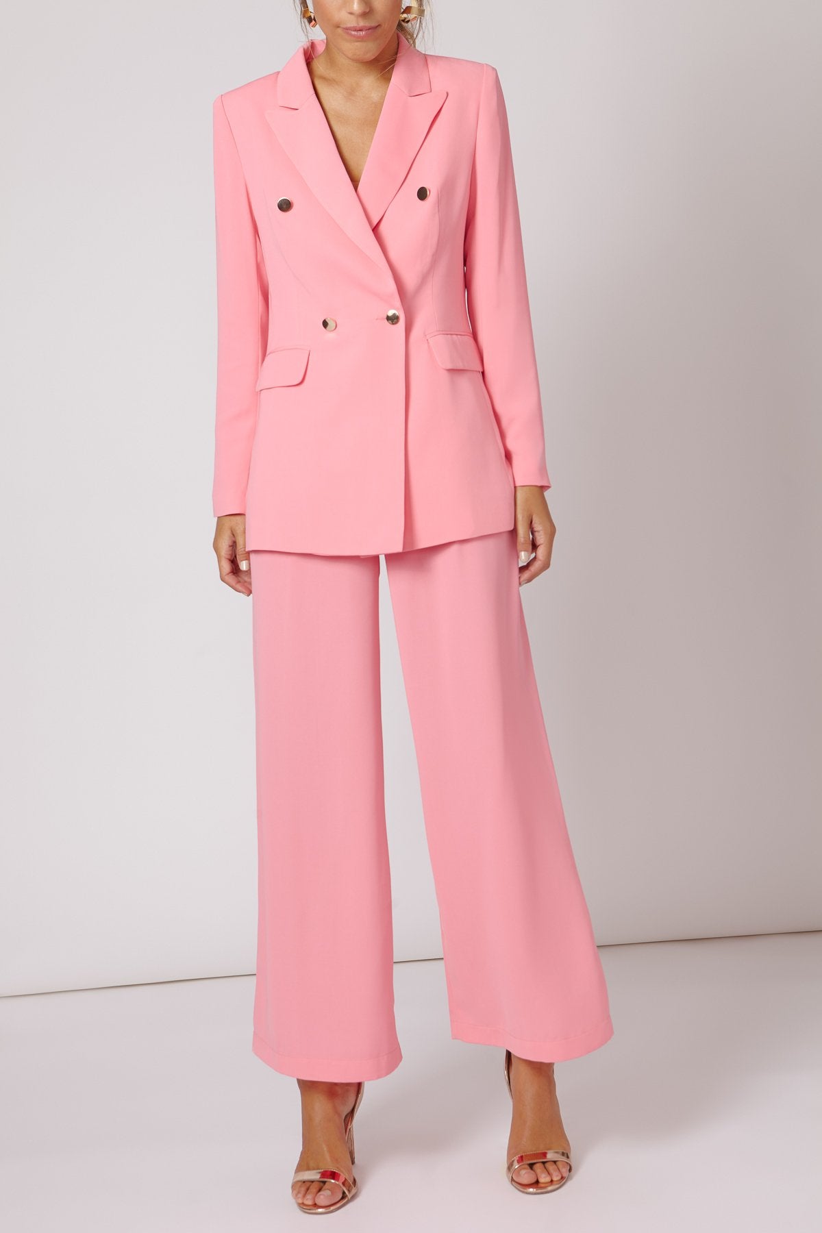 Traje Chaqueta Bibi + Pantalon Libi Rosa Flamenco · Iconics · - Bruna
