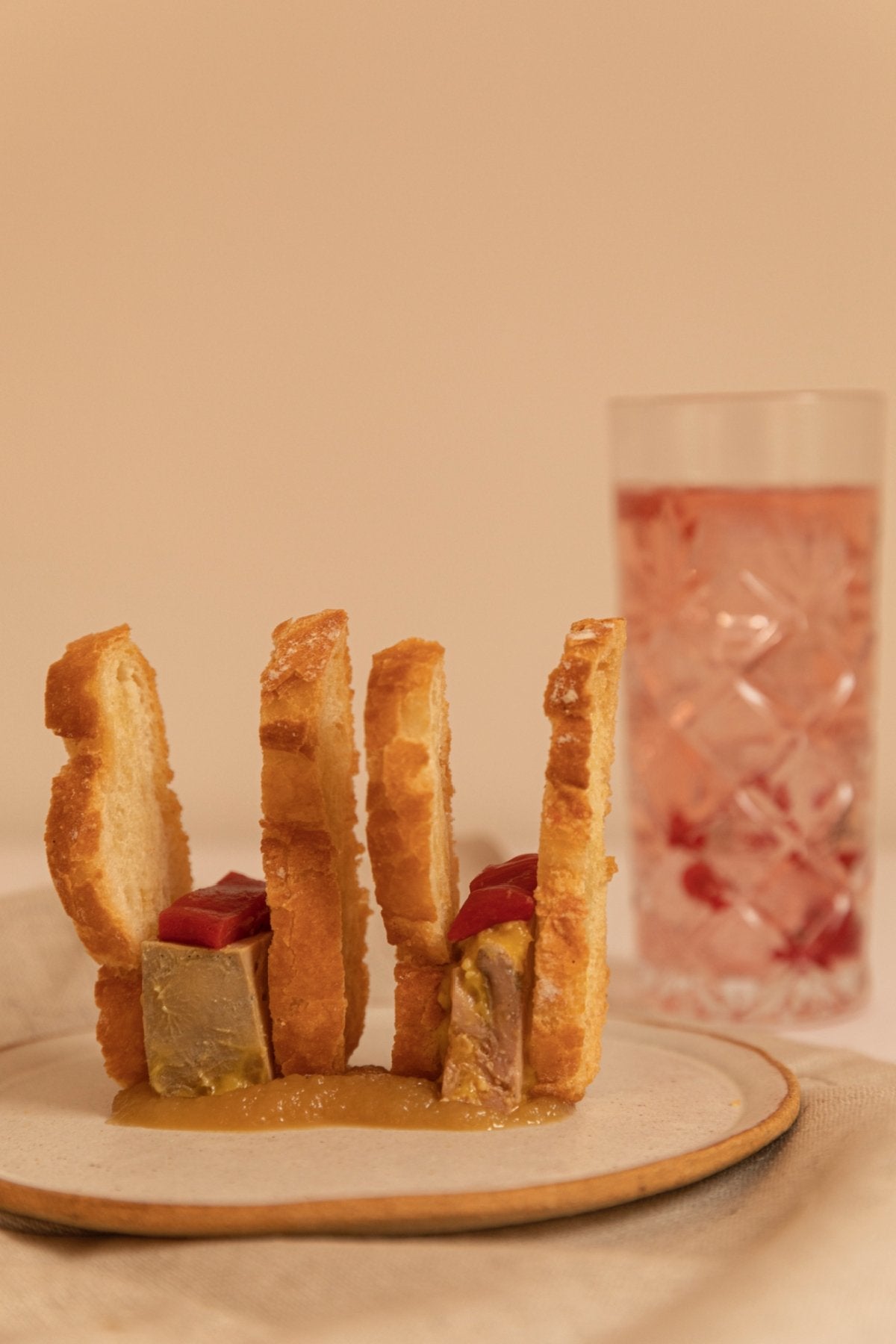 Vaso de Refresco en vidrio tallado · Deco · - Bruna