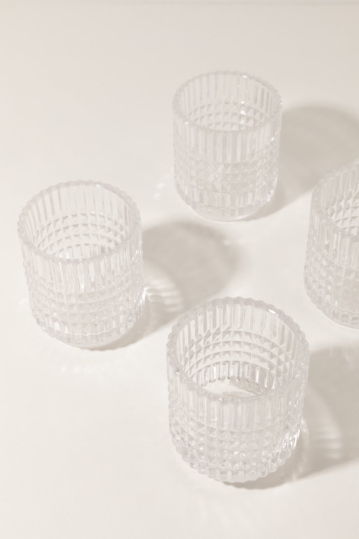 Vaso de Vidrio Tallado Caroline · Deco · - Bruna