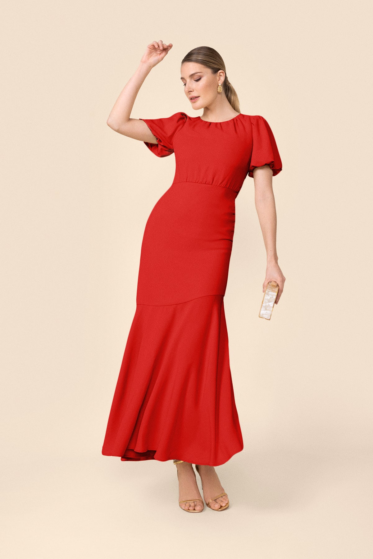 Vestido Aurora Poppy Red · Le Jardin · - Bruna