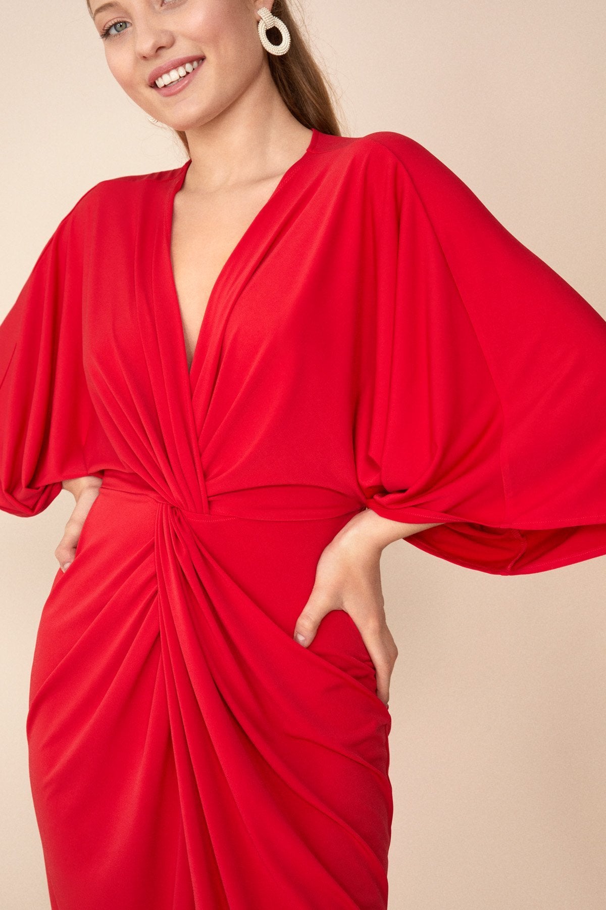 Vestido Cher Rojo Fire · Rivera · - Bruna