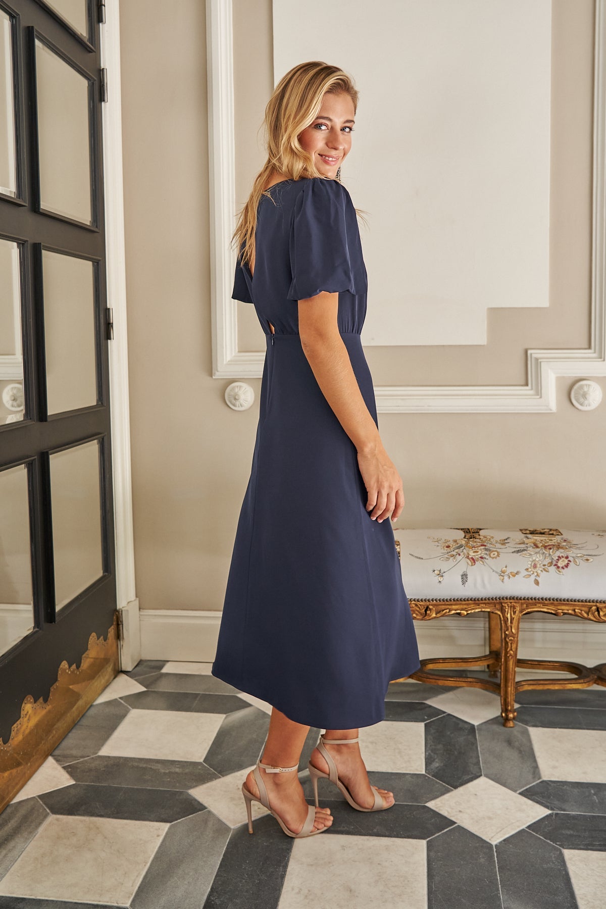 Vestido Eleonora Navy · Muse · - Bruna
