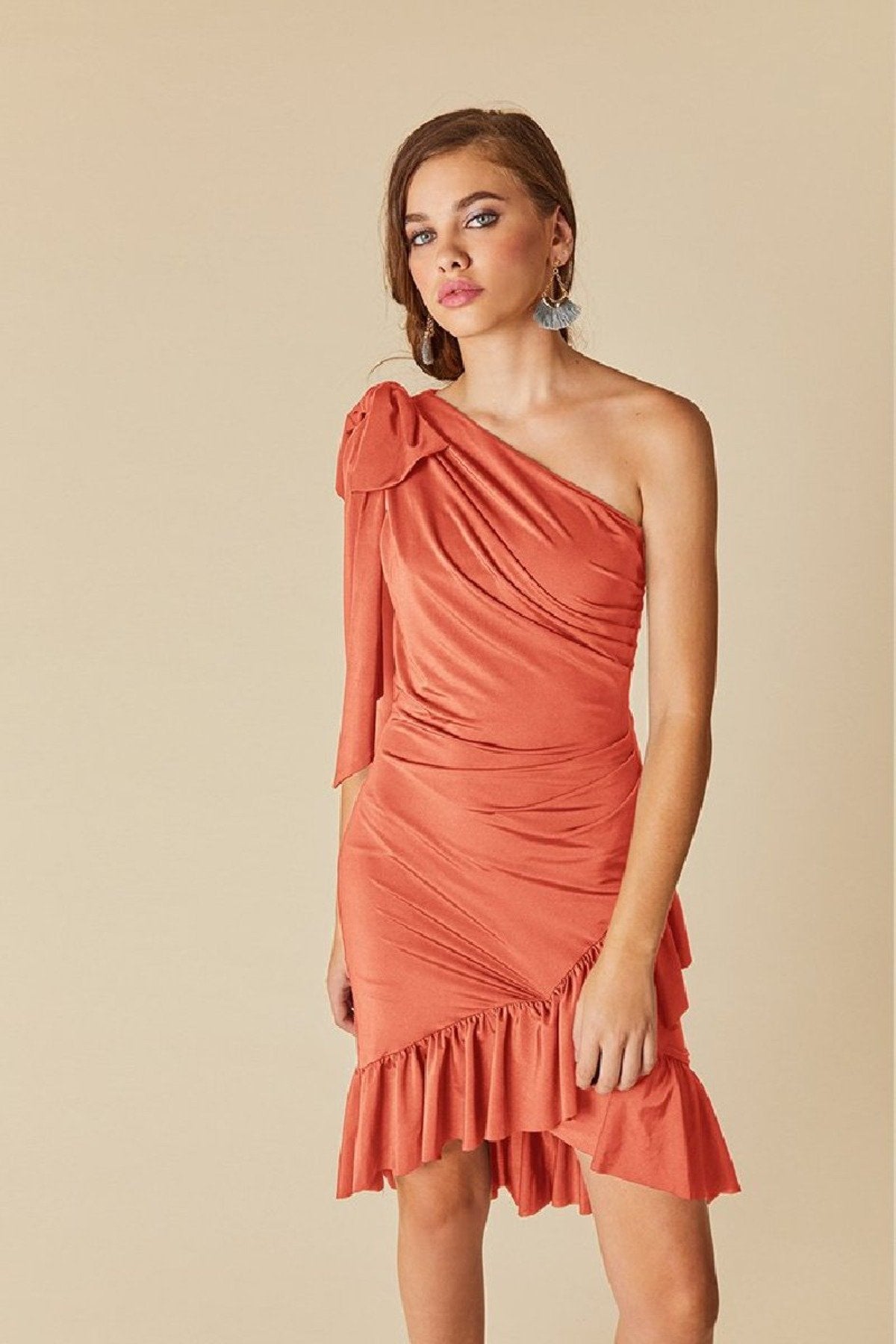 Vestido Koko Coral - Bruna